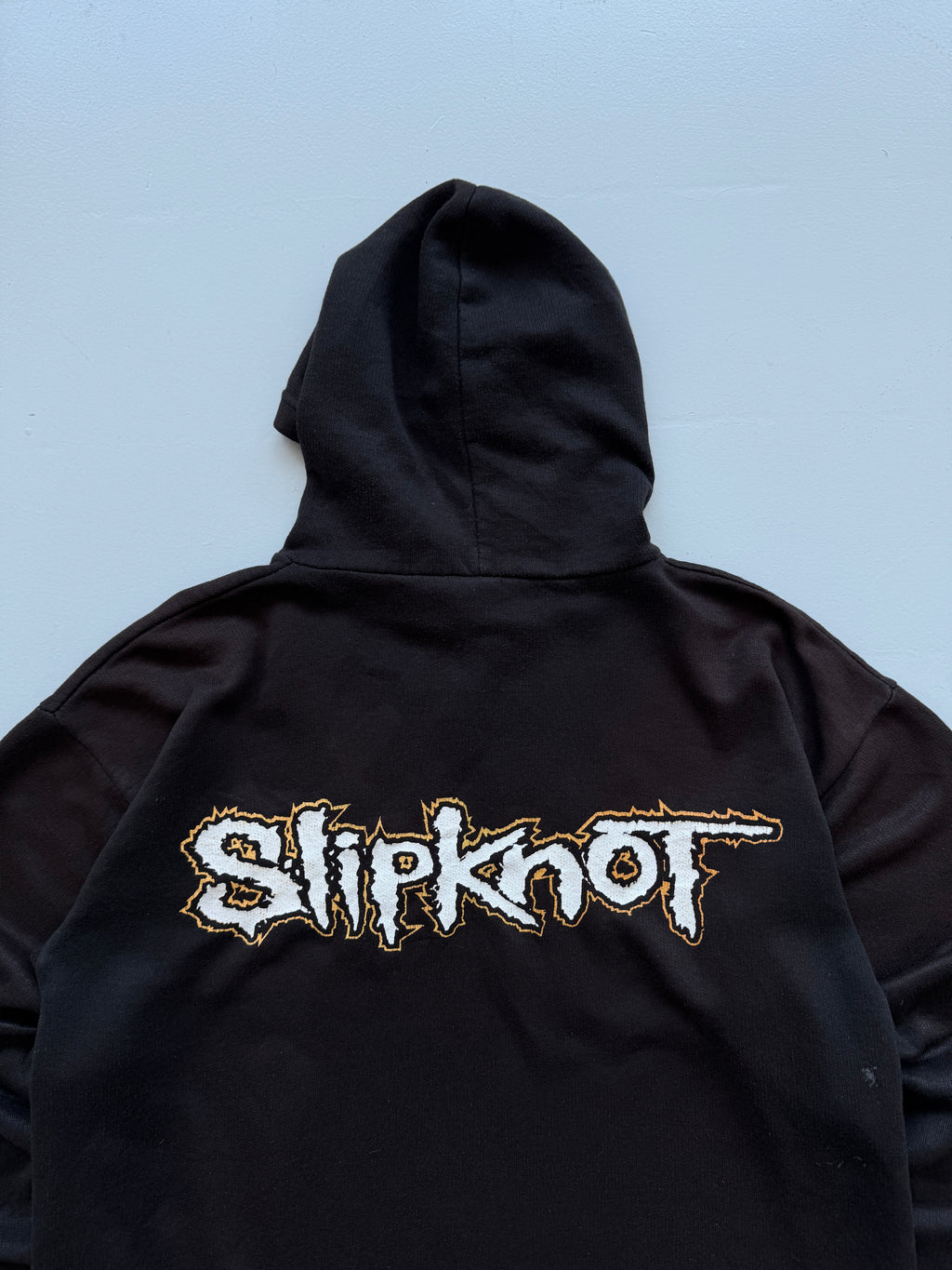 Black Slipknot 00's Vintage 666 Graphic Hoodie Jumper - Small