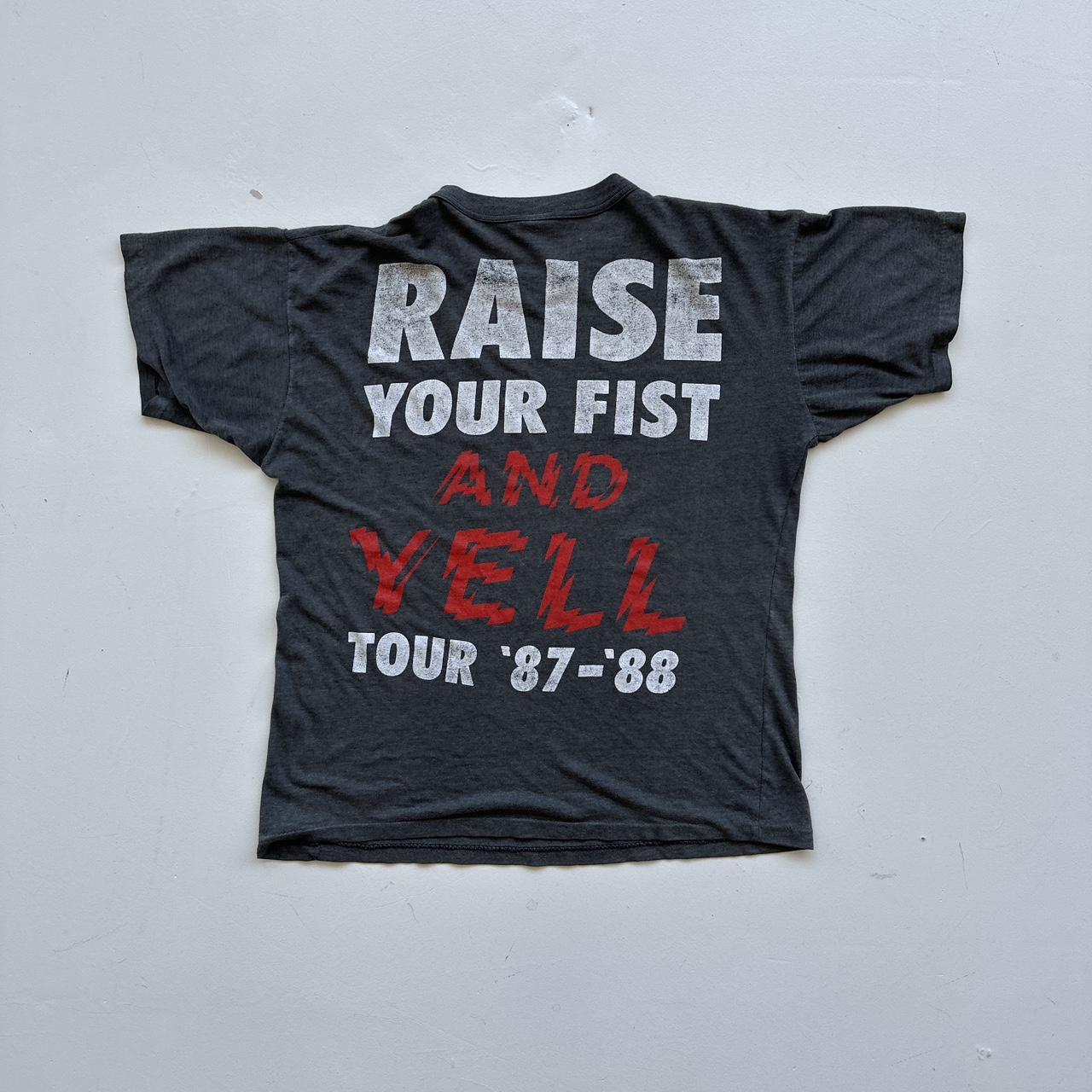 Alice Cooper "Raise Your Fist and Yell" 1987/88 Vintage T-shirt - Medium