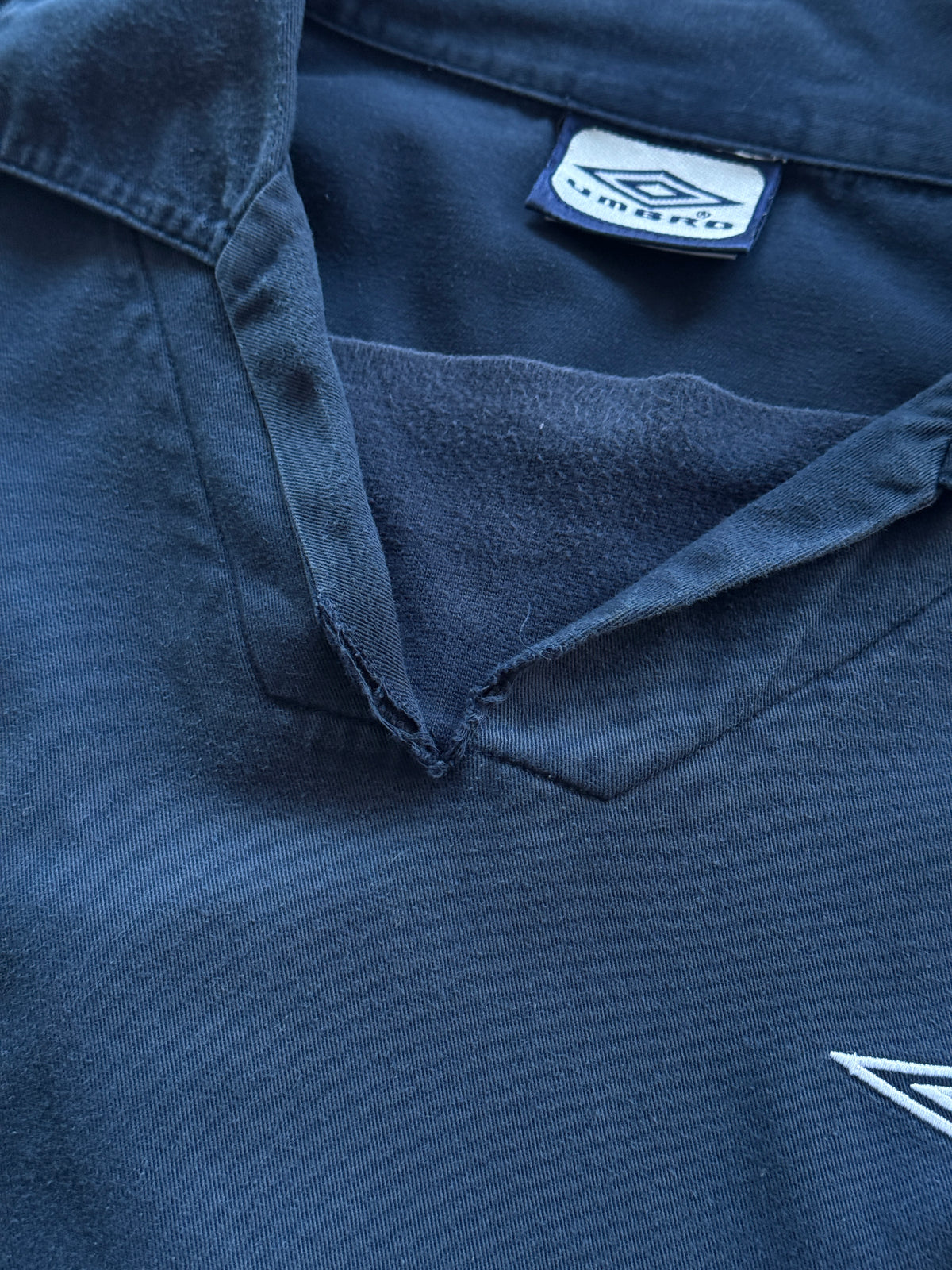 Umbro Navy Cotton 90's Vintage Training Sweatshirt - XL