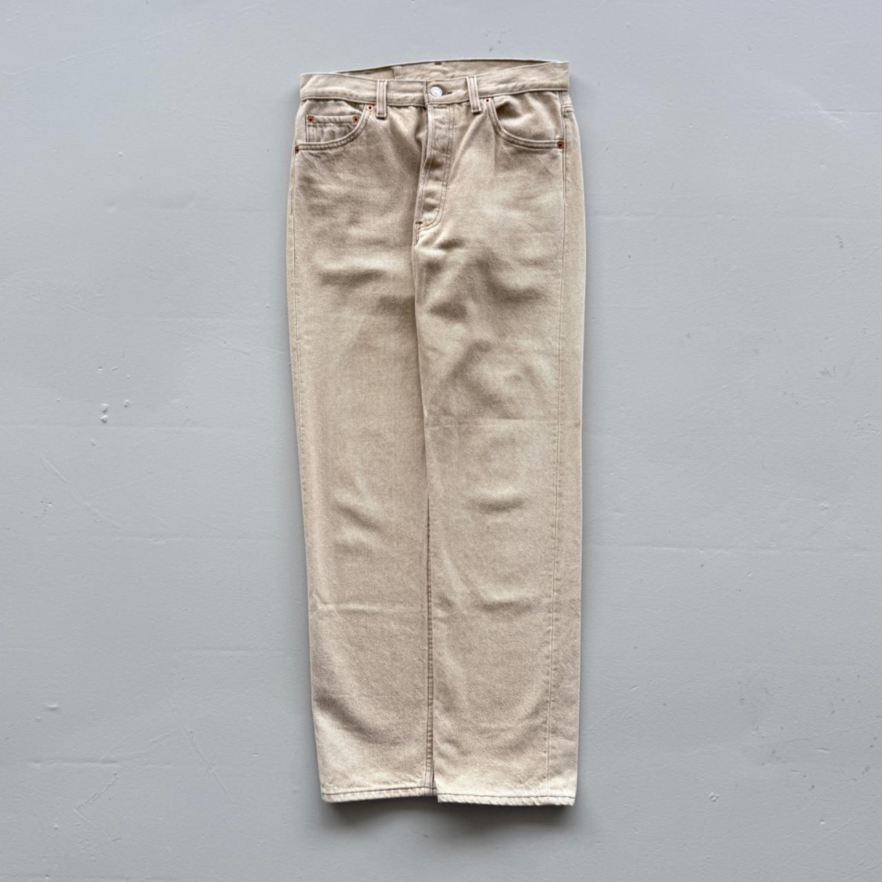Cream Levi's 501 Denim 90's Vintage Jeans - 30” x 29”