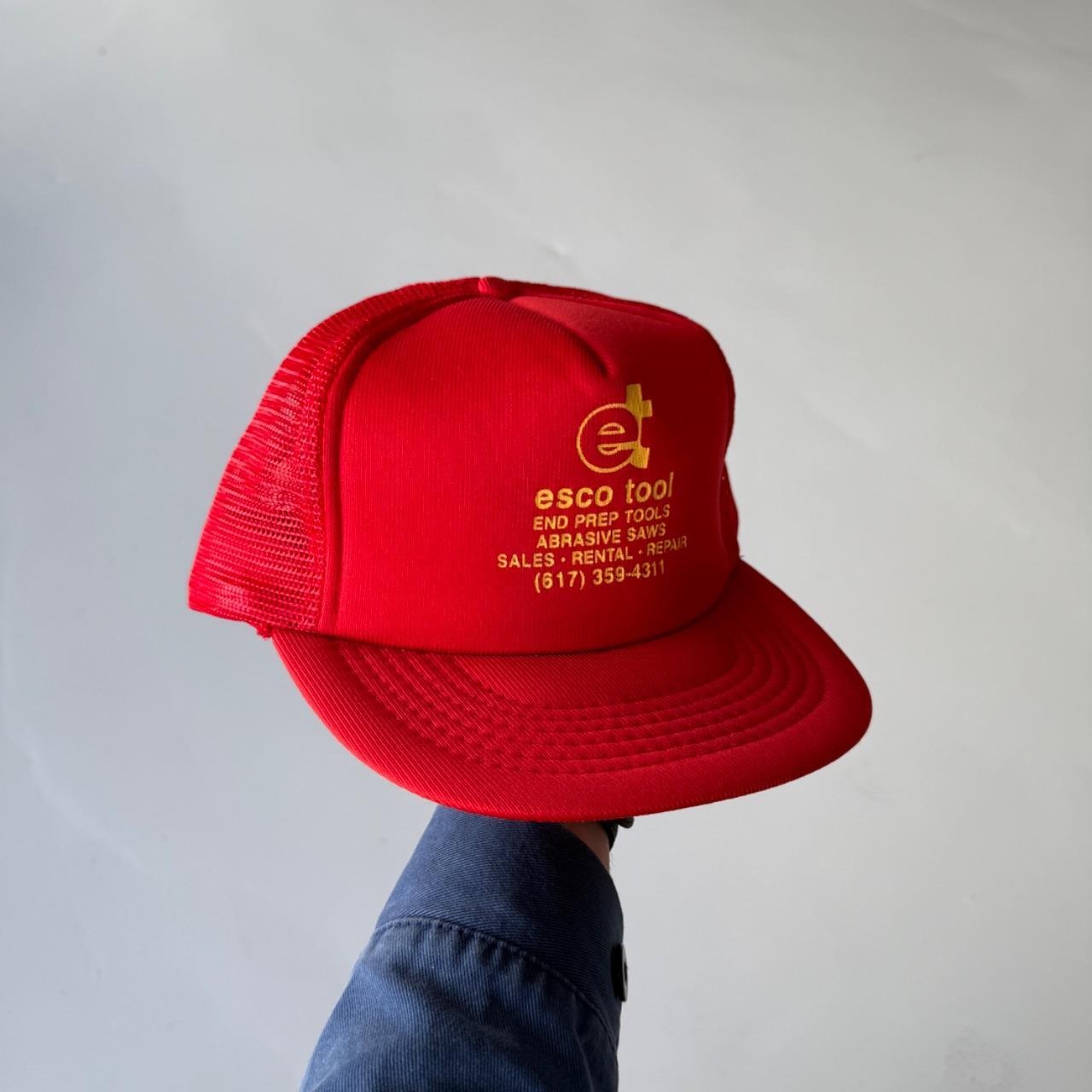 Red Esco Tool Vintage Foam and Mesh SnapBack Trucker Cap