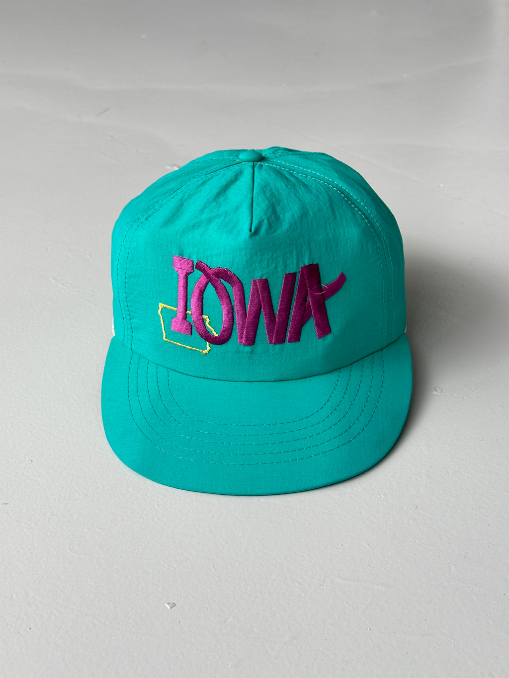 Teal Iowa State 90's Vintage SnapBack Trucker Cap