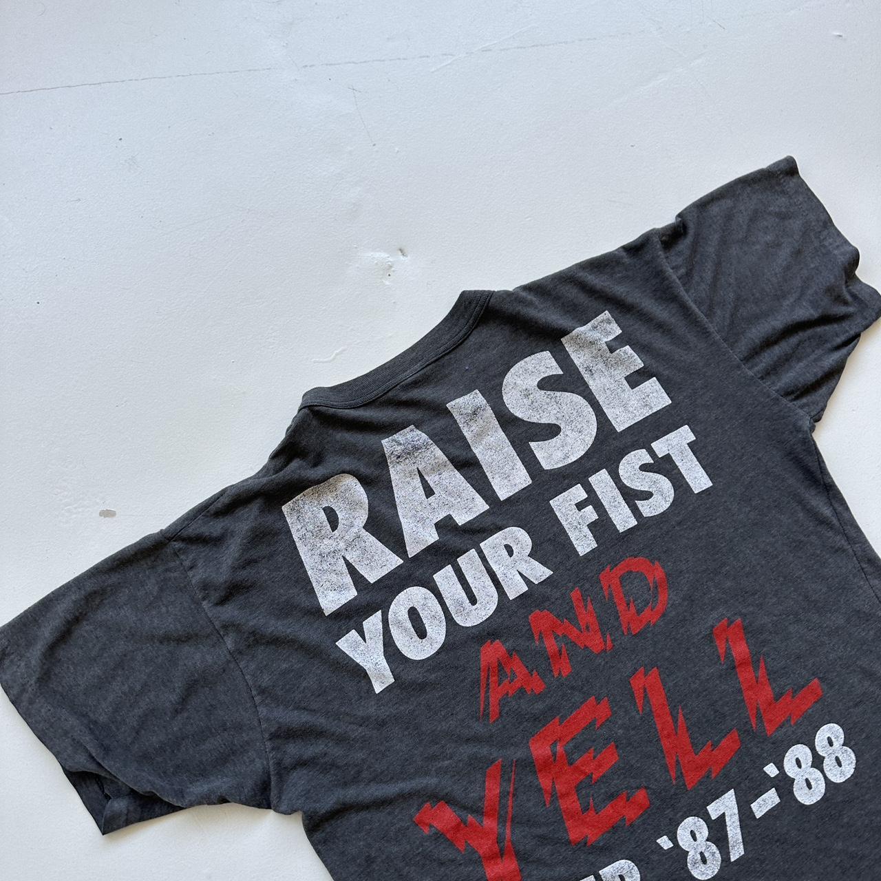 Alice Cooper "Raise Your Fist and Yell" 1987/88 Vintage T-shirt - Medium