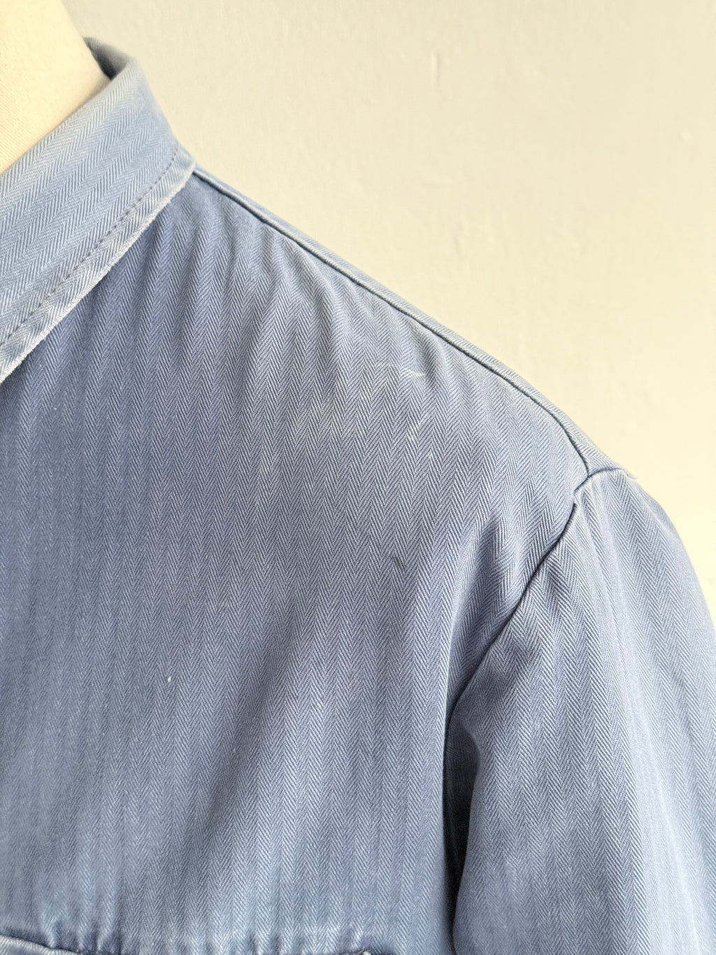 Faded Blue Pionier Vintage Workwear Chore Jacket CH549 - Medium