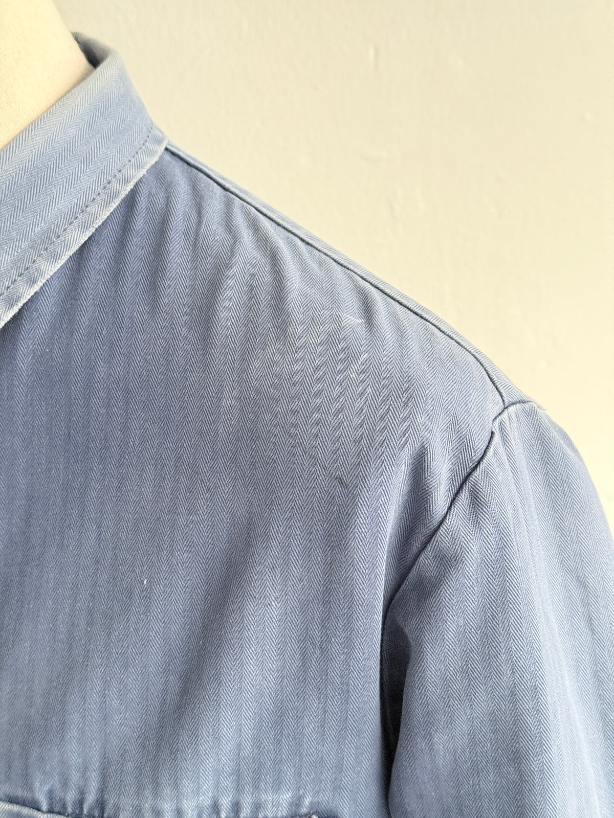 Faded Blue Pionier Vintage Workwear Chore Jacket CH549 - Medium
