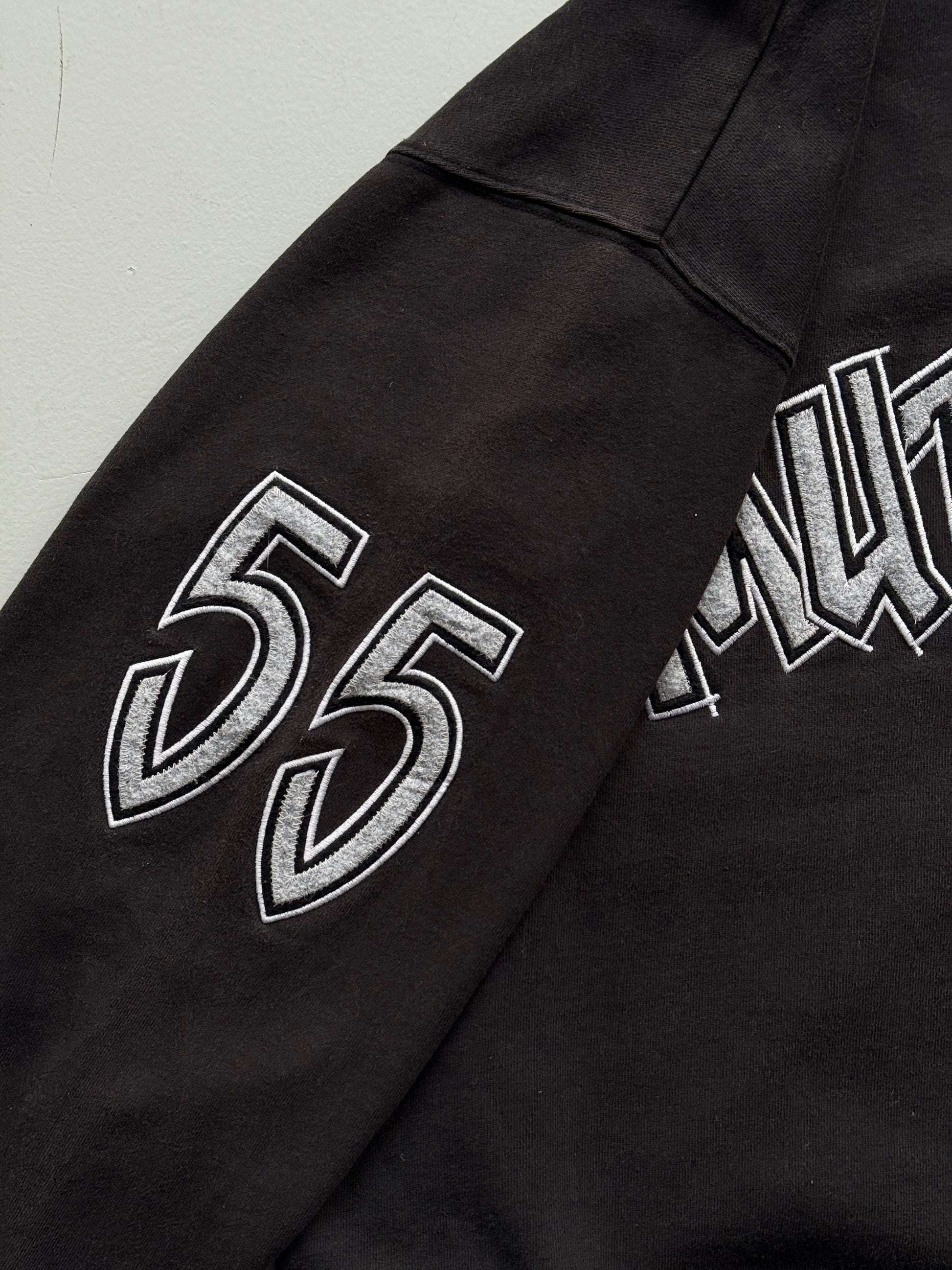 Black Rare Adidas NBA Mutombo Basketball 90's Vintage Sweatshirt Jumper - Small