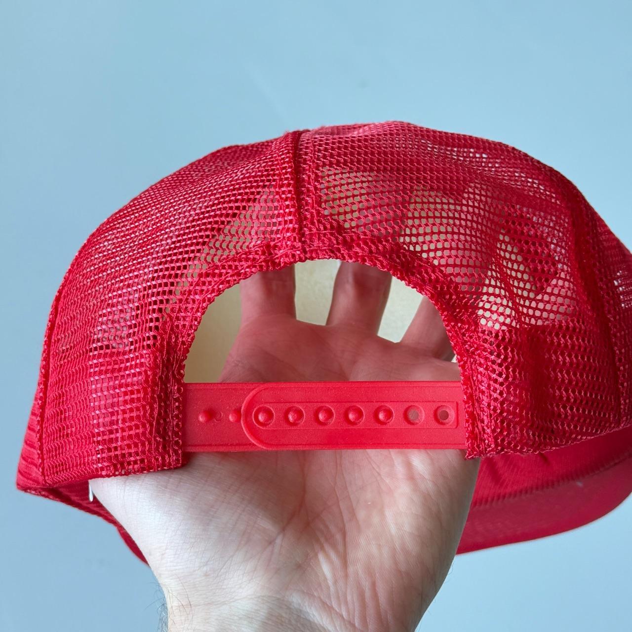 White / Red Wildy Seed Vintage Foam and Mesh SnapBack Trucker Cap