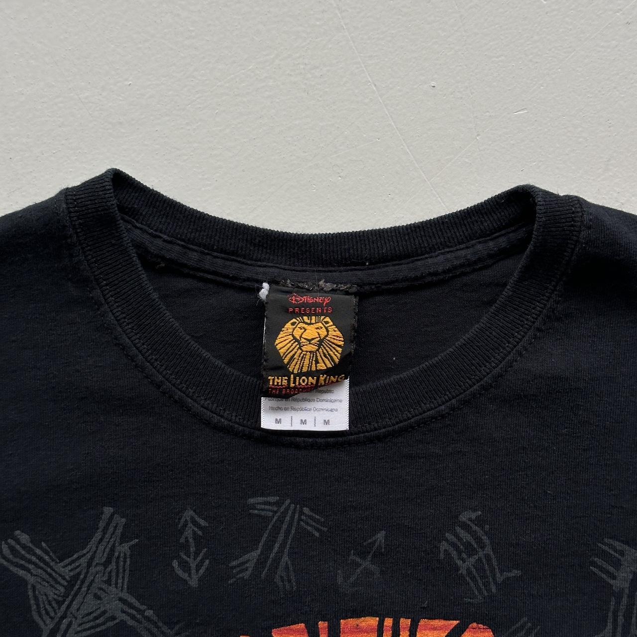Black The Lion King Broadway Musical 00s Vintage T-shirt - Medium
