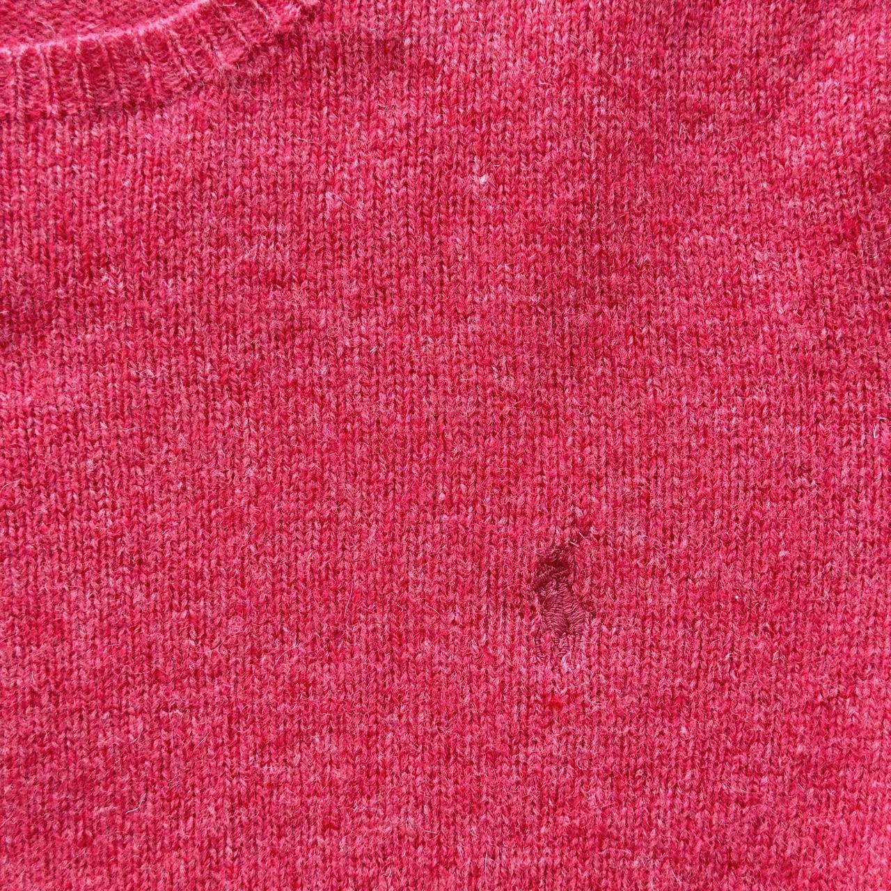 Pink Woollen Polo Ralph Lauren Vintage Crewneck Sweatshirt - Womens Medium Size 10