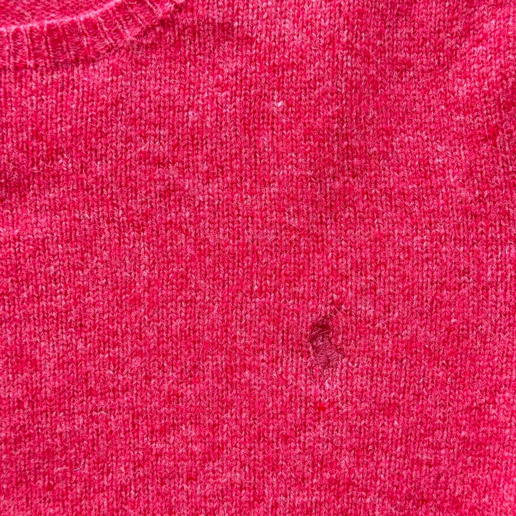 Pink Woollen Polo Ralph Lauren Vintage Crewneck Sweatshirt - Womens Medium Size 10