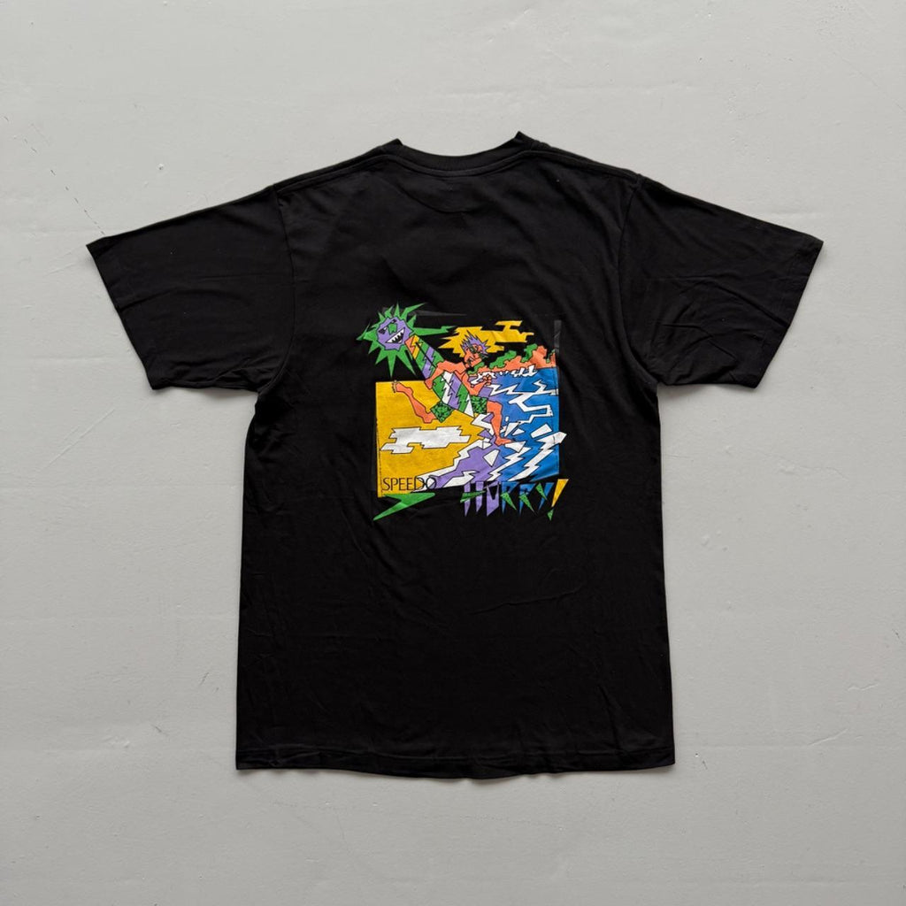Black Speedo 90s Deadstock Graphic T-Shirt - Medium