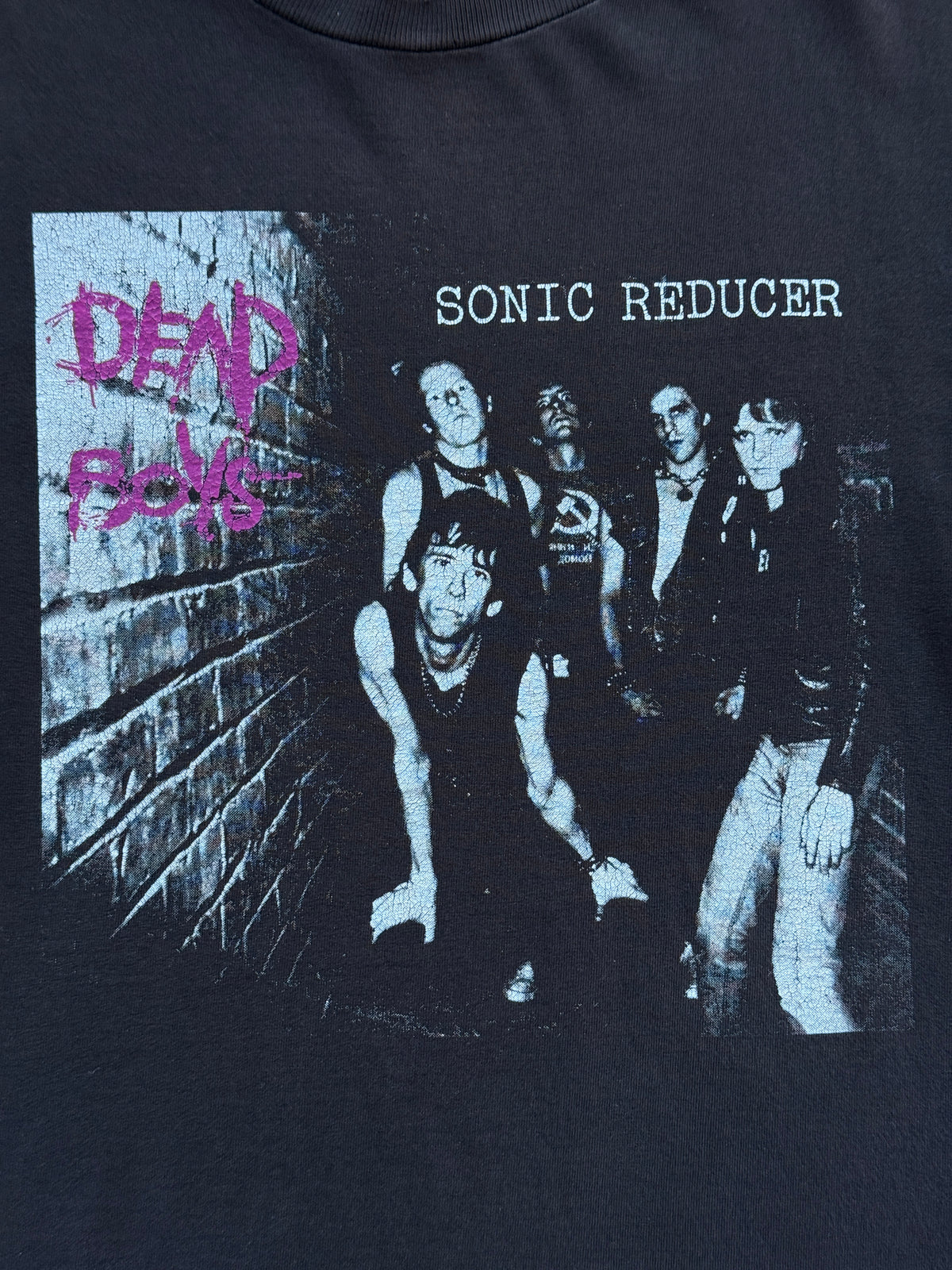 Black Dead Boys Sonic Reducer 90's Vintage Graphic T-Shirt - Medium