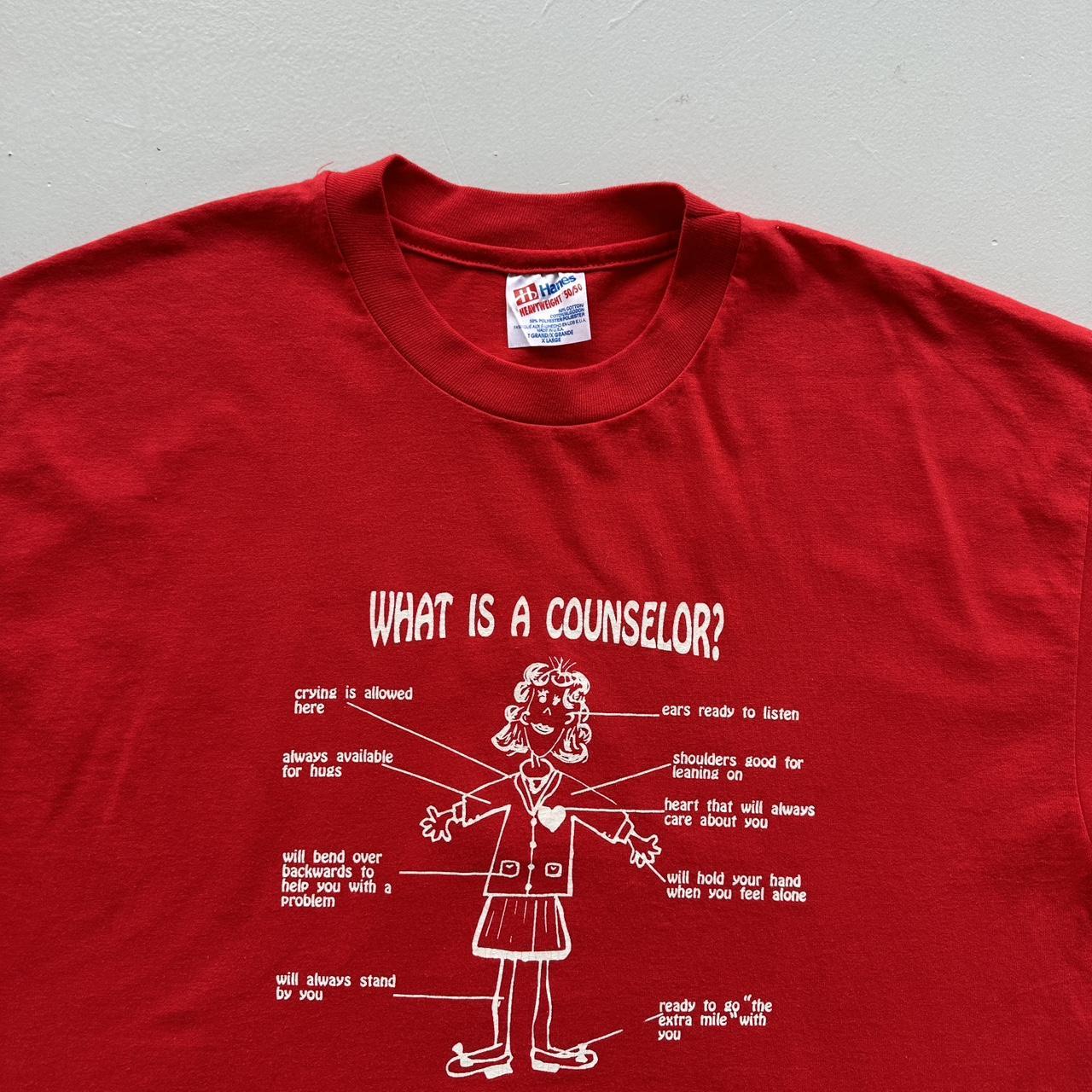 Red Counsellor Vintage T-shirt - XL