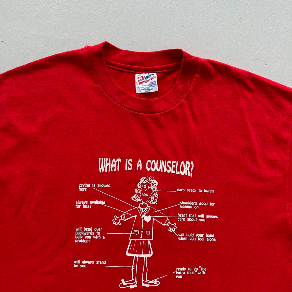 Red Counsellor Vintage T-shirt - XL