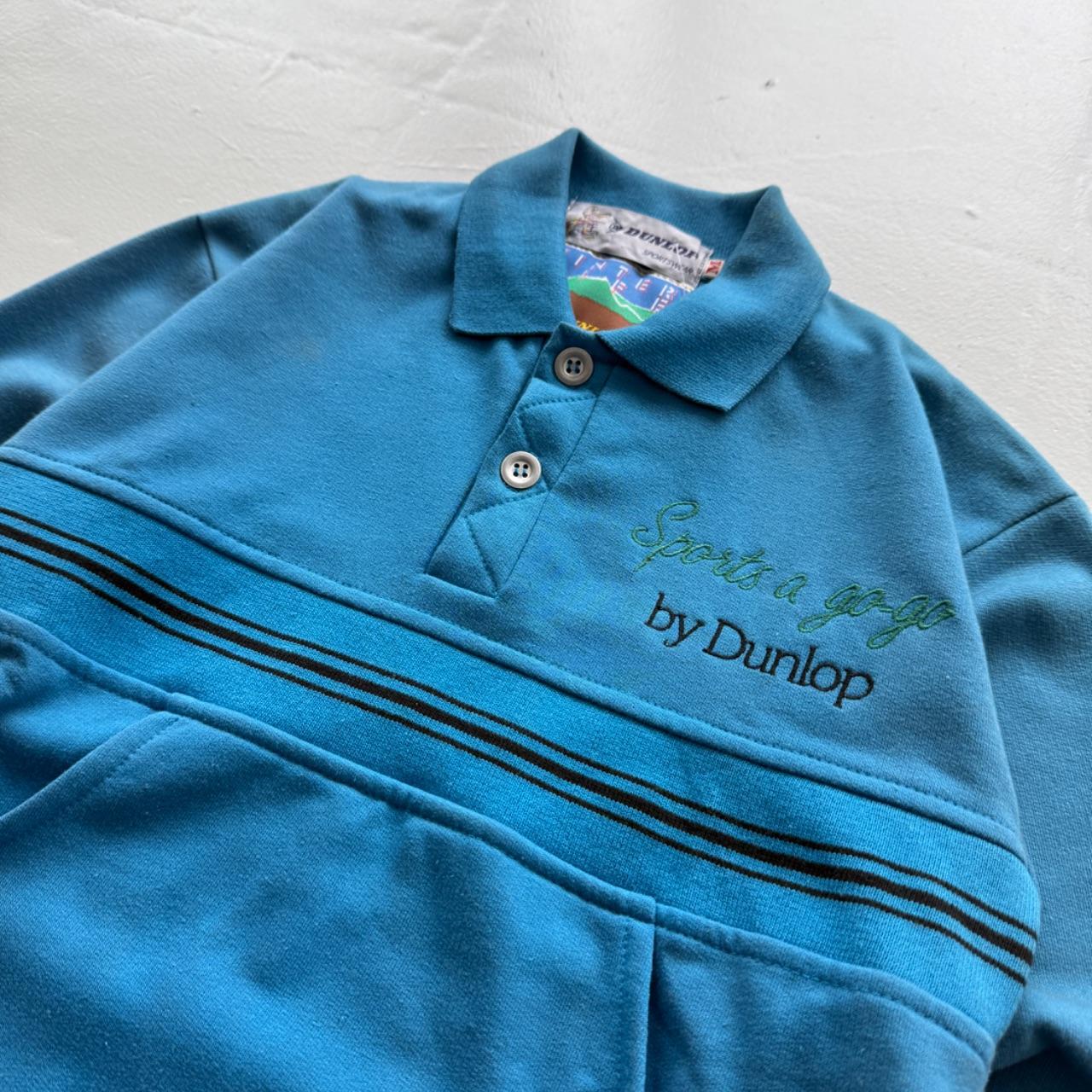Light Blue Dunlop 90's Deadstock Polo Sweatshirt - Kids 5-7