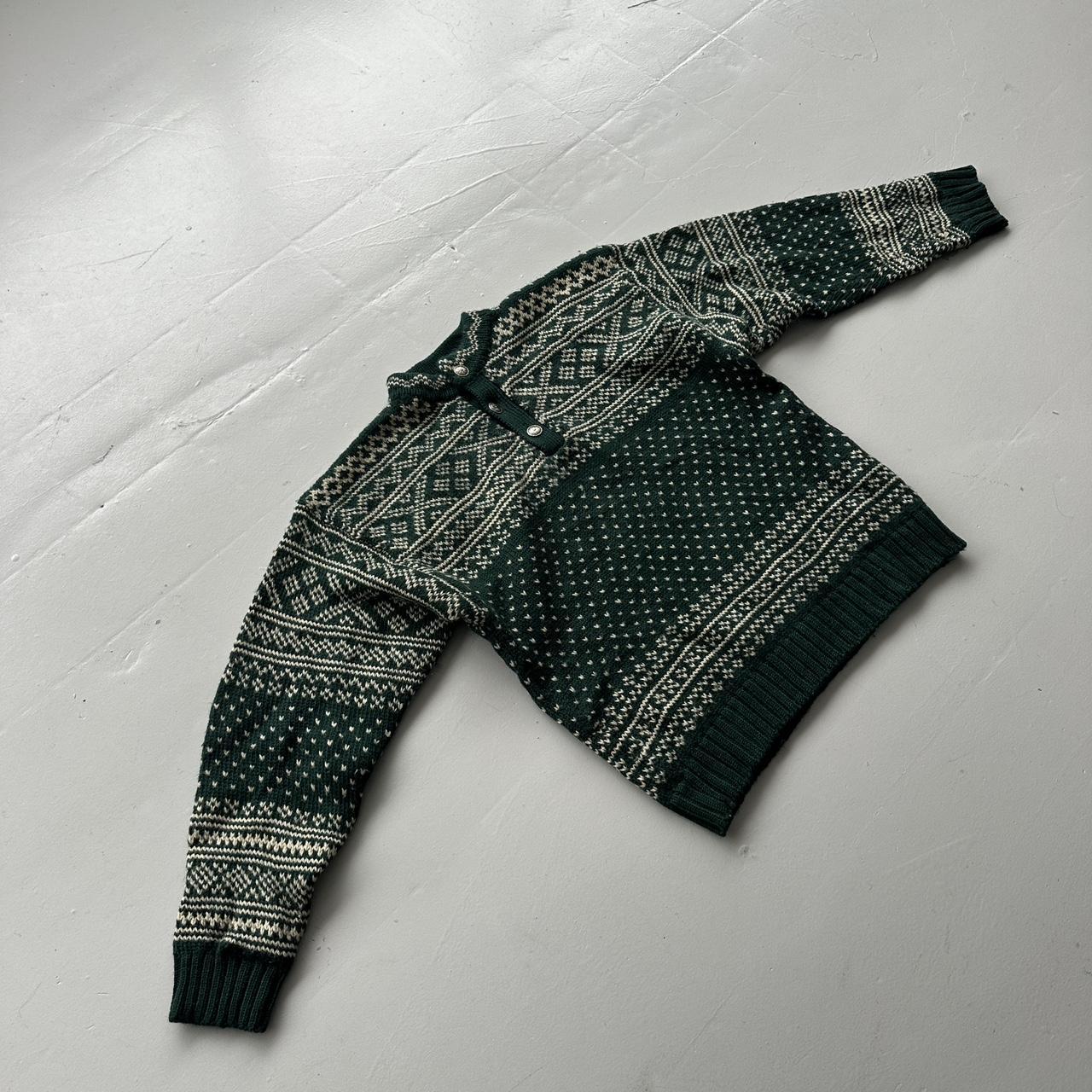 Green Tommy Hilfiger 90s Chunky Knit Jumper - Large