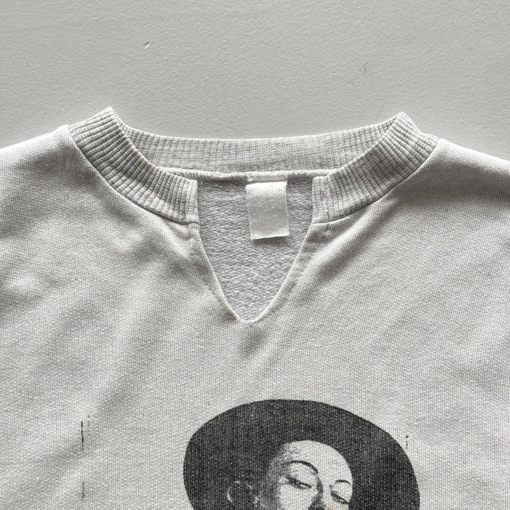 White Hollywood Classic Movie 80’s Vintage Graphic Sweatshirt - Small Oversized