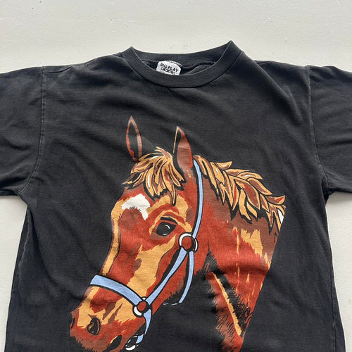 Black Horse 00s Vintage Graphic T-Shirt - Medium