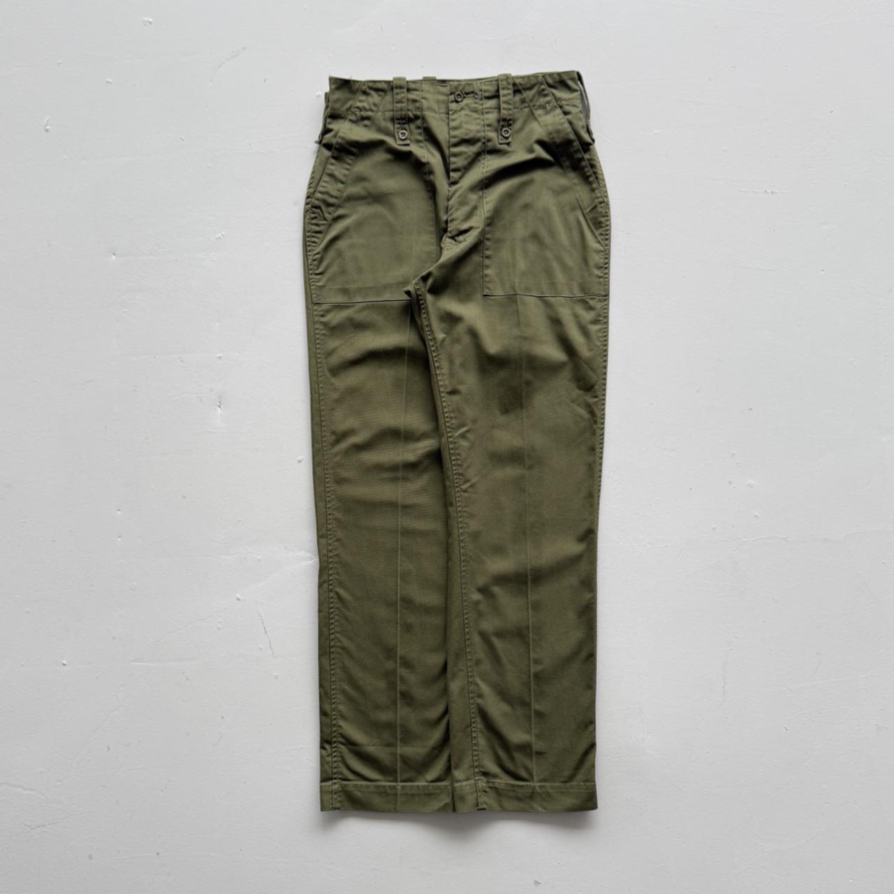 Green Military Pants 90's Vintage Trousers - 28” x 31”