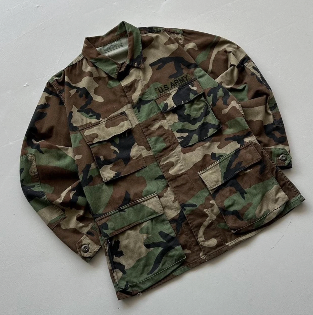 Camouflage US Army 80s/90s Vintage Shirt - Medium