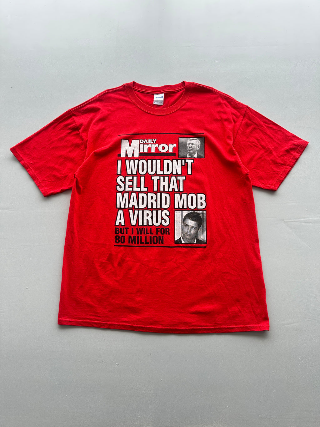 Daily Mirror Madrid Mob Novelty Vintage T-Shirt - XL
