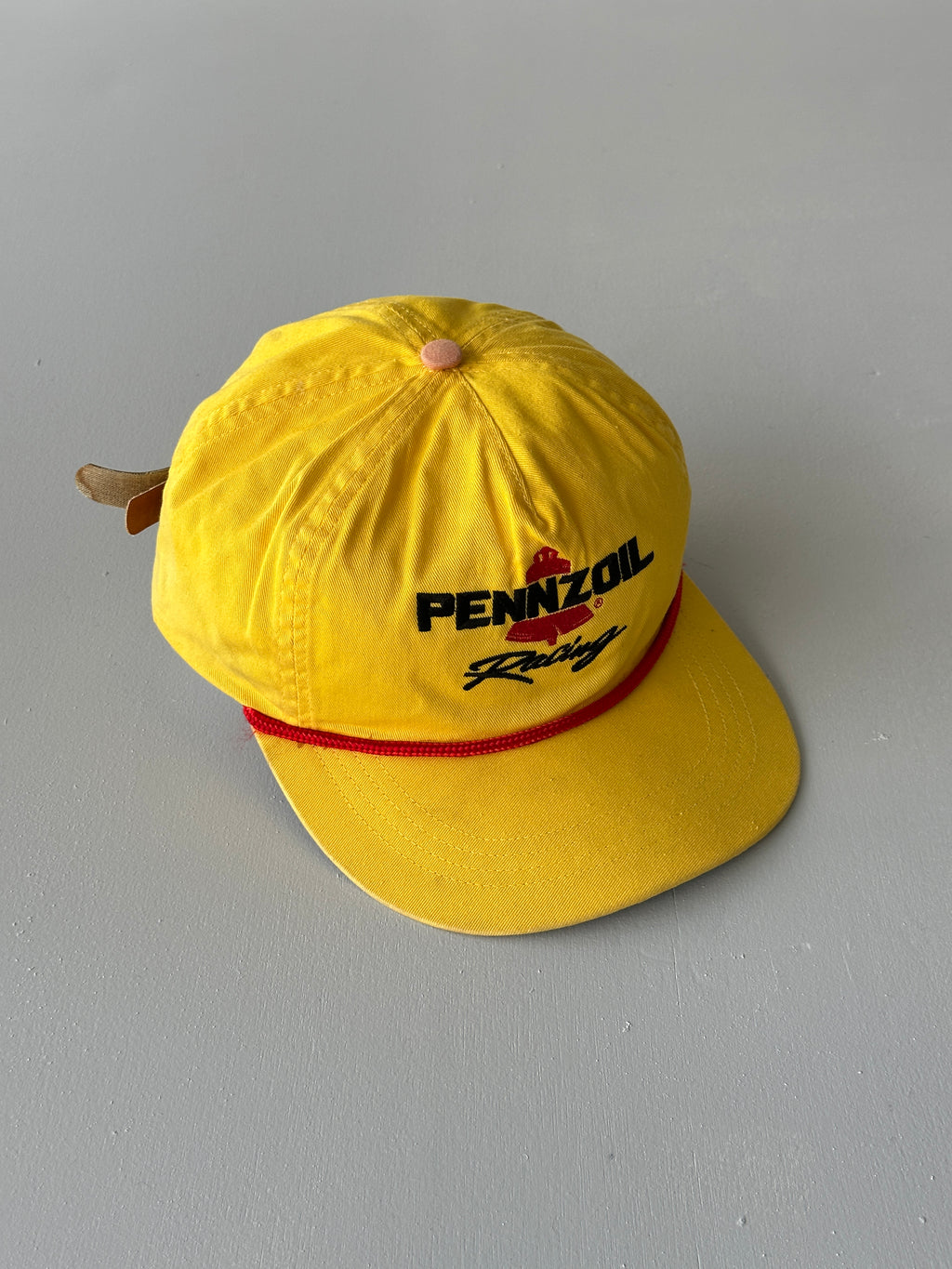 Yellow Pennzoil Racing 90's Vintage SnapBack Trucker Cap