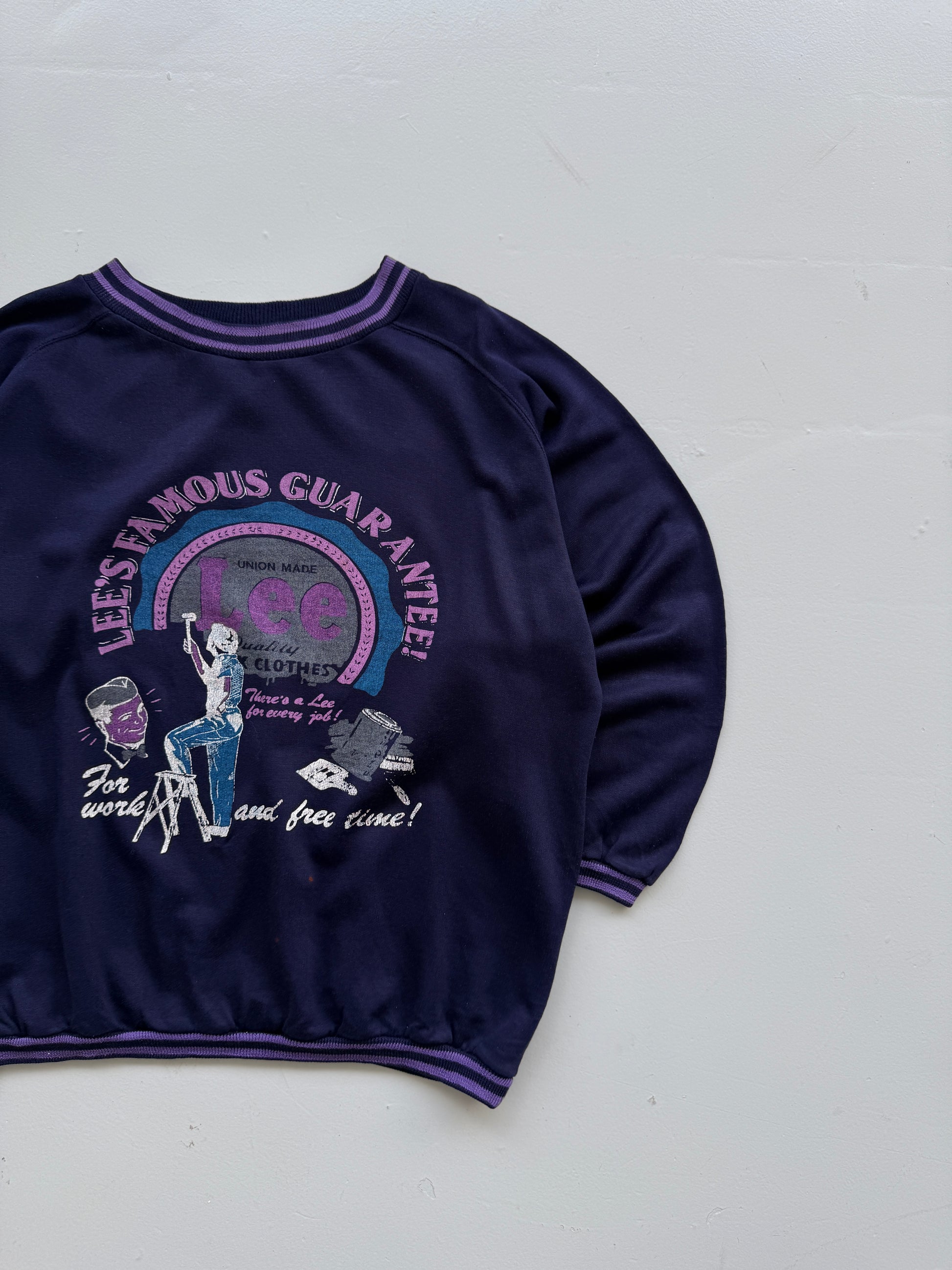 Lee Famous Guarantee Union Made 90's Vintage Sweatshirt - XL