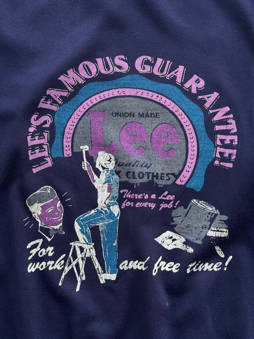Lee Famous Guarantee Union Made 90's Vintage Sweatshirt - XL