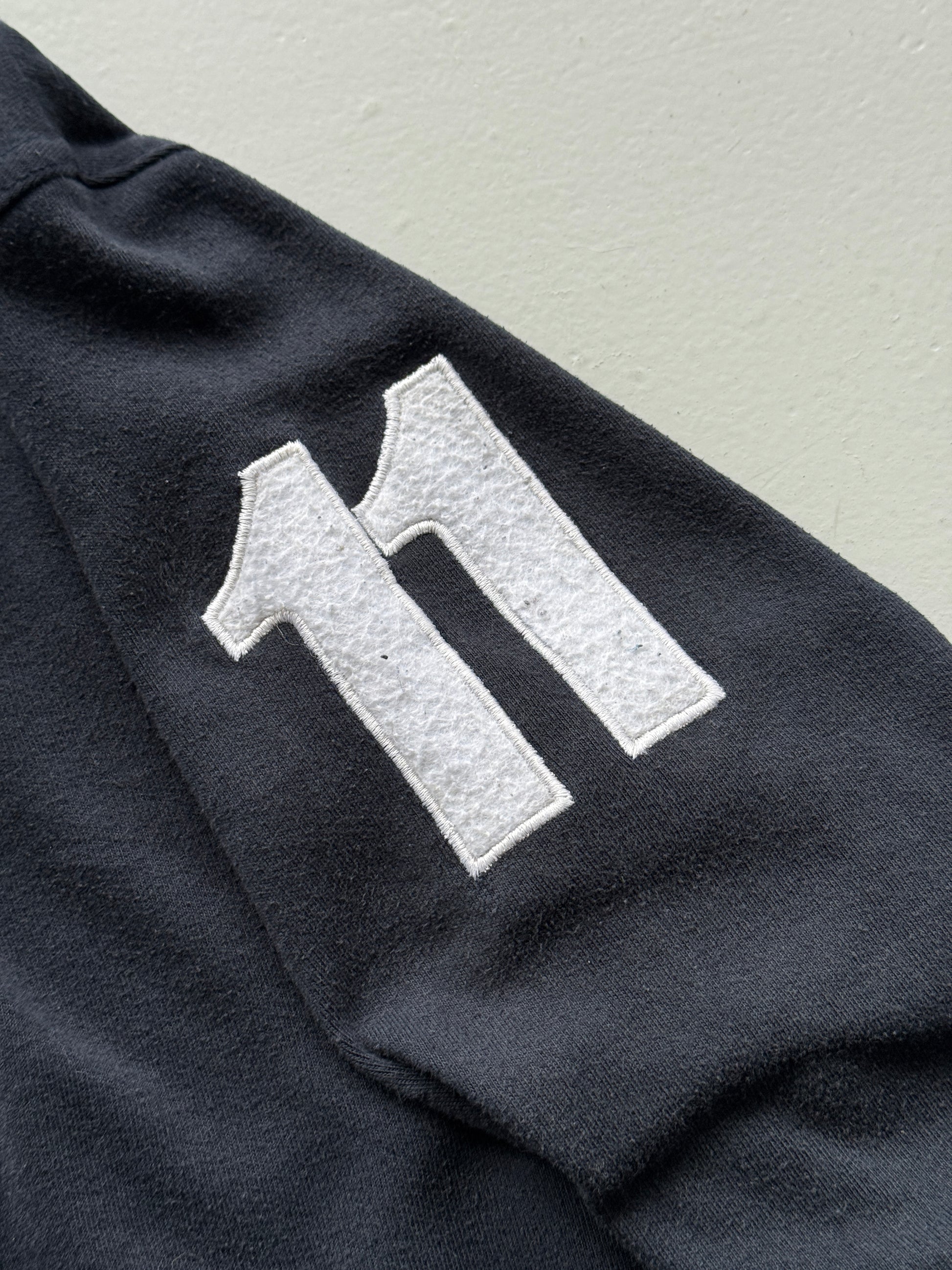 Navy New Zealand 2011 Rugby World Cup Vintage Long Sleeve Polo - Large