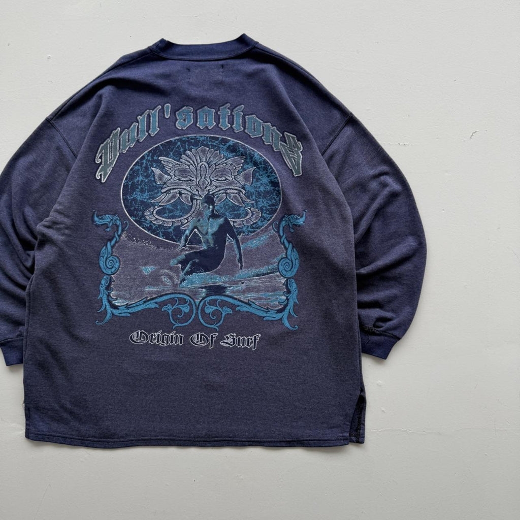 Blue Origin of Surf 90’s Vintage Surfer Graphic Sweatshirt - XL