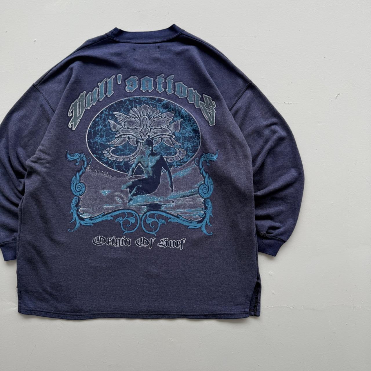 Blue Origin of Surf 90’s Vintage Surfer Graphic Sweatshirt - XL