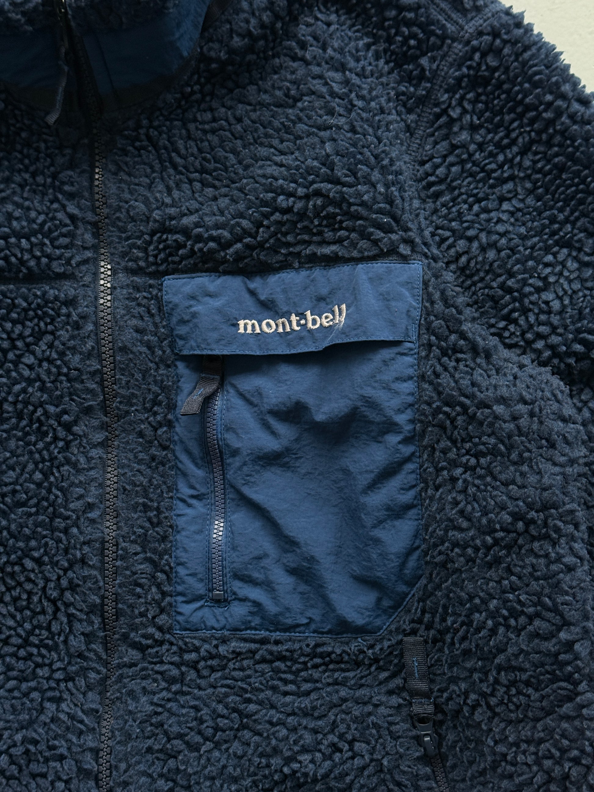 Blue Mont Bell Climbplus Shearling Fleece Jacket - XS
