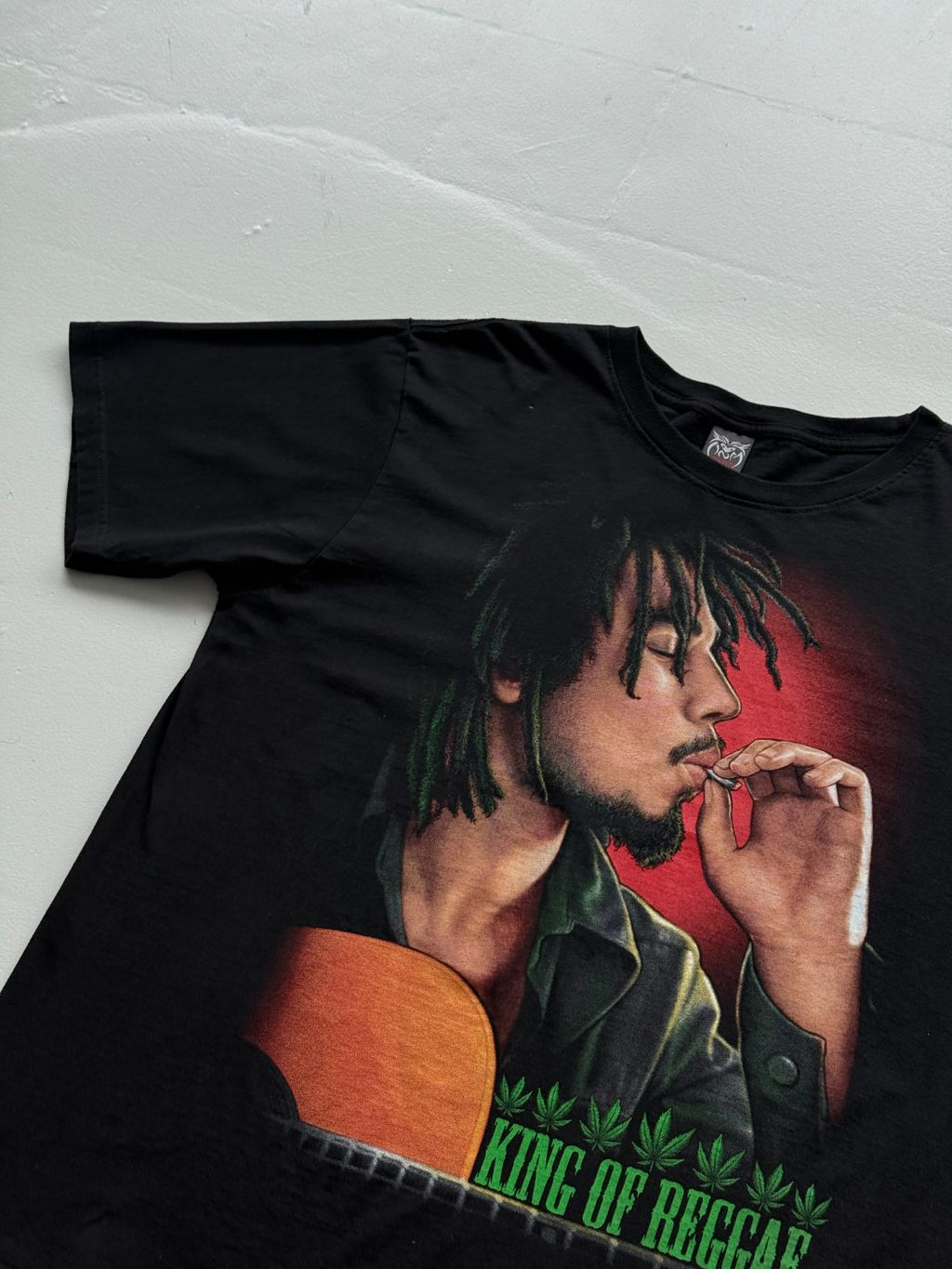 Rockvolution Bob Marley King of Reggae Vintage Graphic T-Shirt - XL