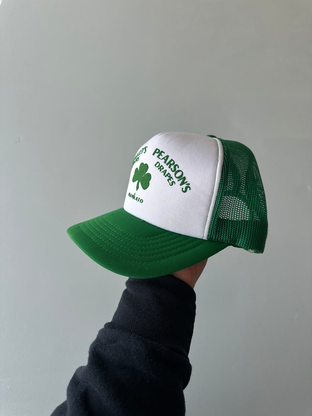 Green / White O'Malley's Vintage Foam & Mesh Snapack Trucker Cap