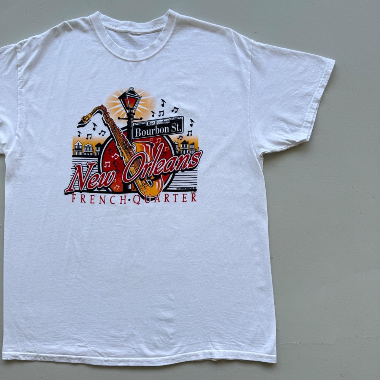 White New Orleans 00's Tourist Vintage T-shirt - XL