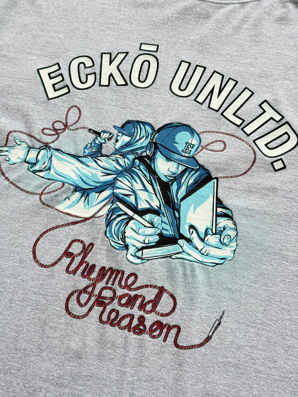 Ecko Unltd. Rhyme and Reason Y2K Vintage Graphic T-Shirt - XL