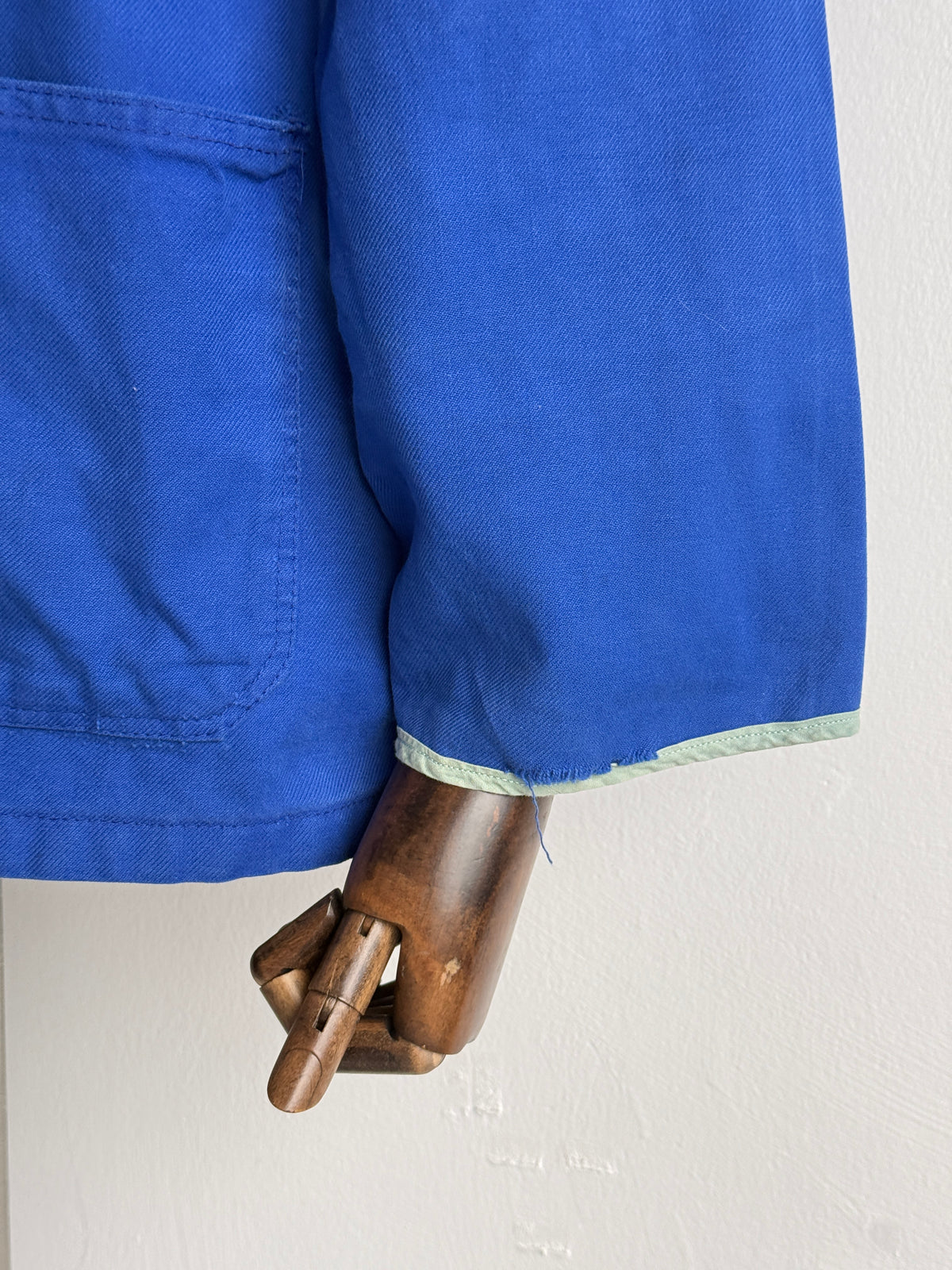 Blue French 1970's Vintage Workwear Chore Jacket CH552 - Medium