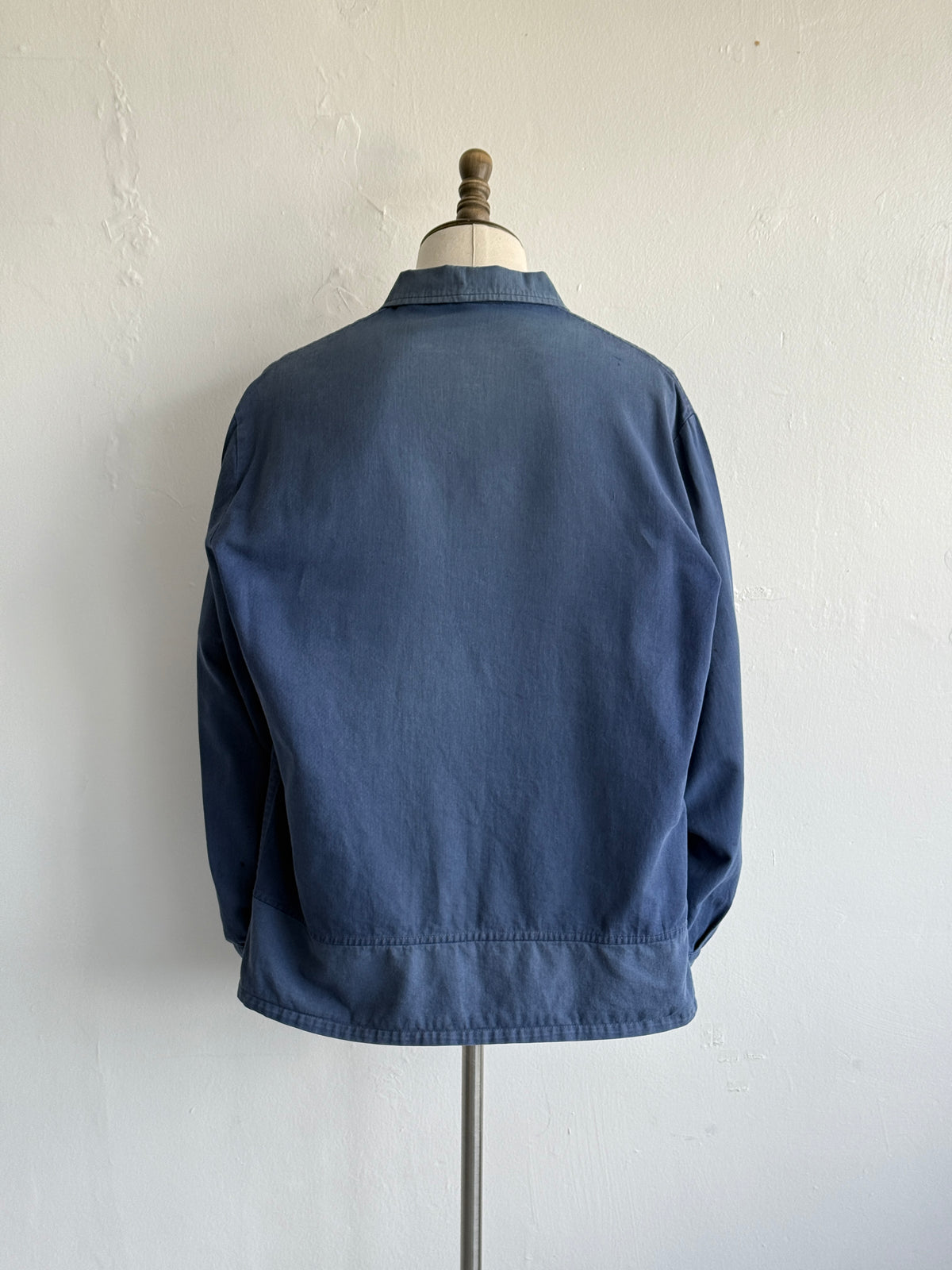 Faded Blue French 1950s/60s Vintage Workwear Chore Jacket CH479 - XL