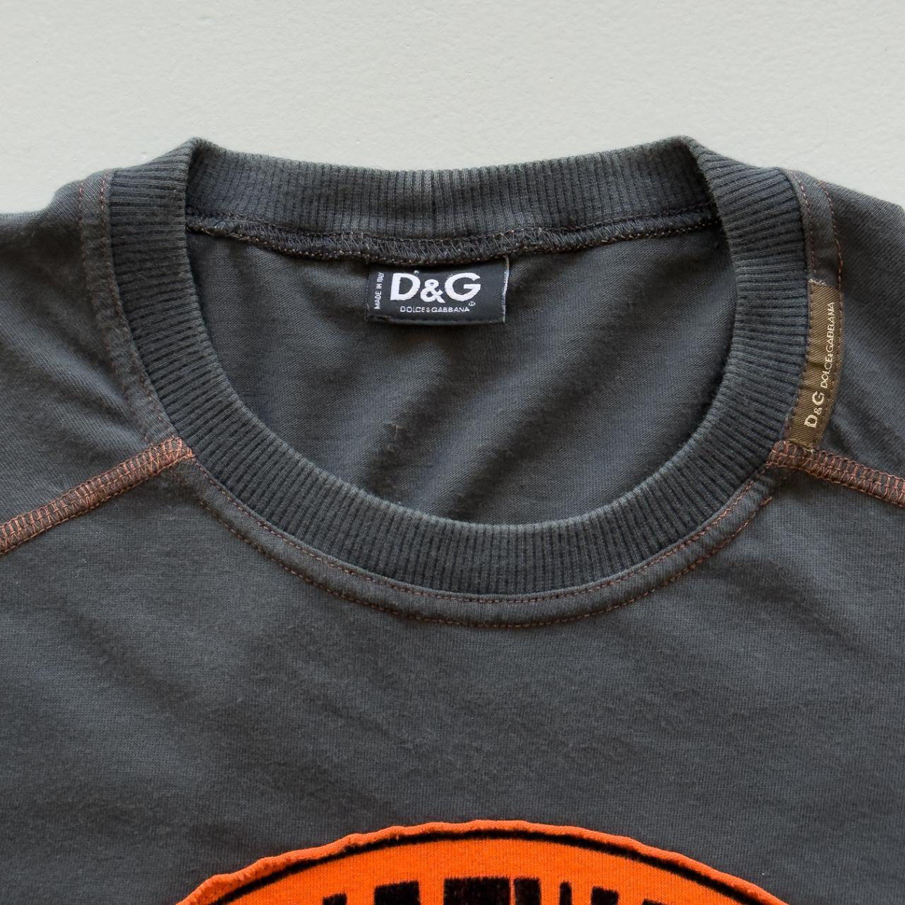 Grey Dolce & Gabbana Rare 00's D&G Graphic Long Sleeve - XL