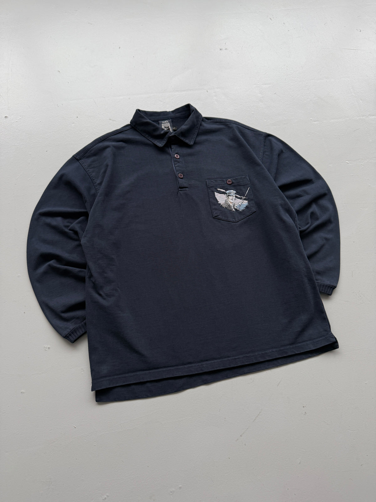Corto Maltese Studio Aventures 90's Vintage Rugby Polo - Large
