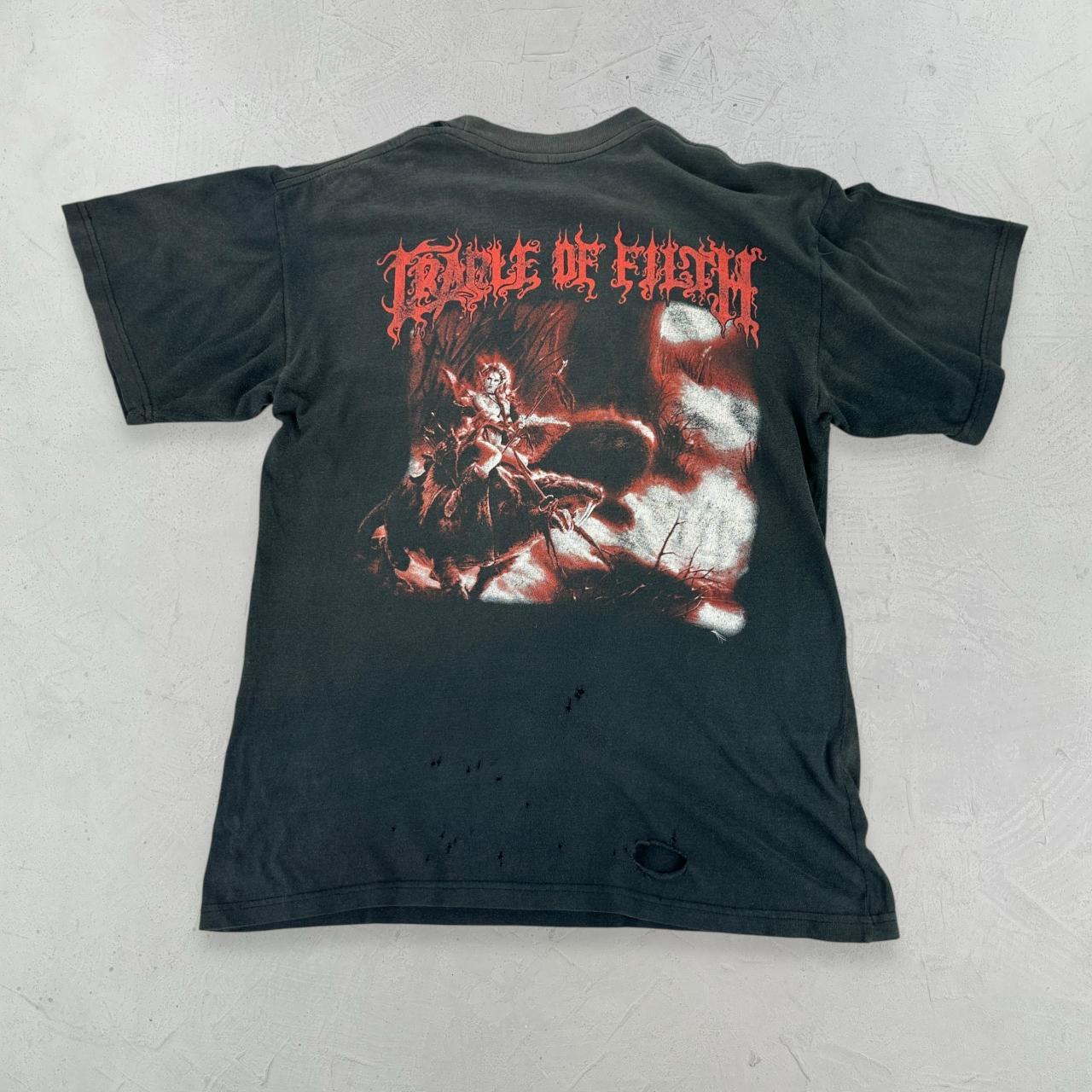 Cradle Of Filth Rare Get Thee Behind Me Satan 90s Metal Band T-shirt - Large