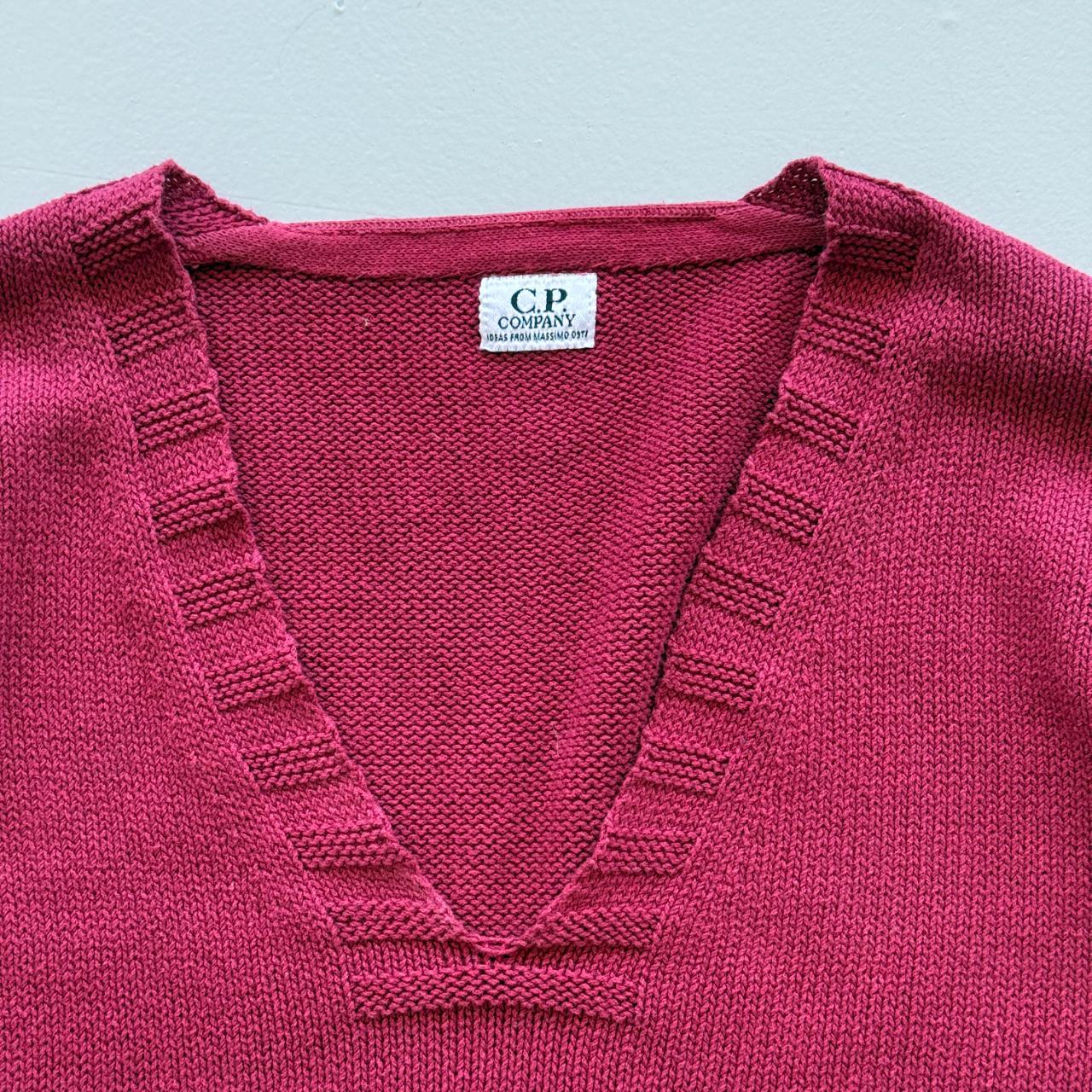 Burgundy C.P Company Chenille 90's Vintage Sweatshirt - XL