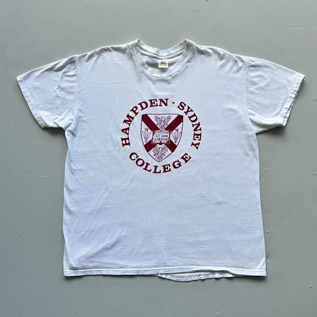 White Sydeny College 90s Vintage T-shirt - Boxy Large