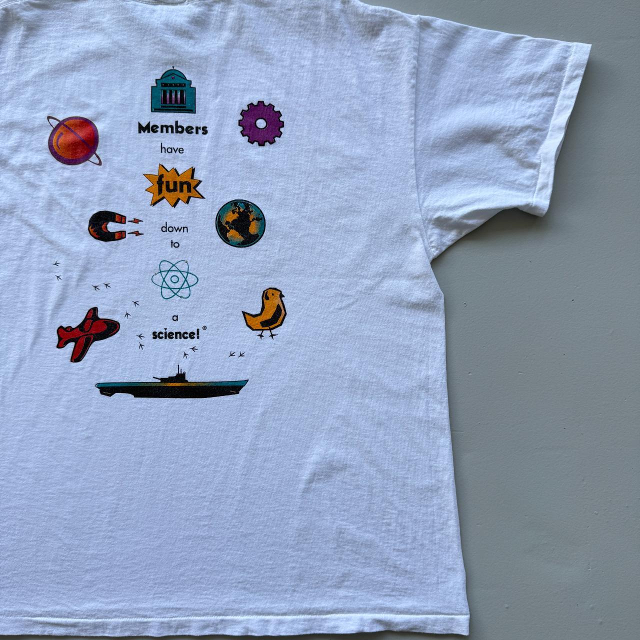 White Museum of Science and Industry Chicago Vintage 90s Tour T-shirt - XL