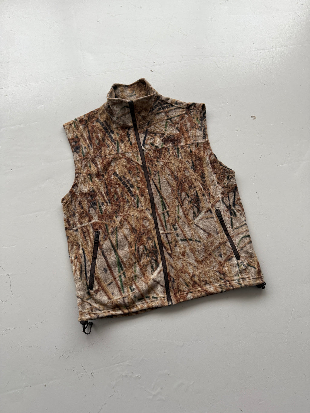 Real Tree Camo Vintage 90's Cabela's Fleece Vest - Medium