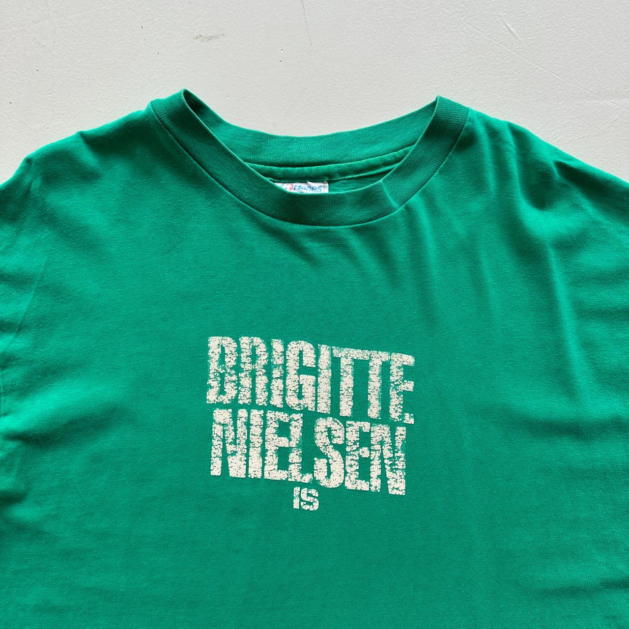 Green Bridgette Nielsen She Hulk Comic Book 90s Vintage T-shirt - XL