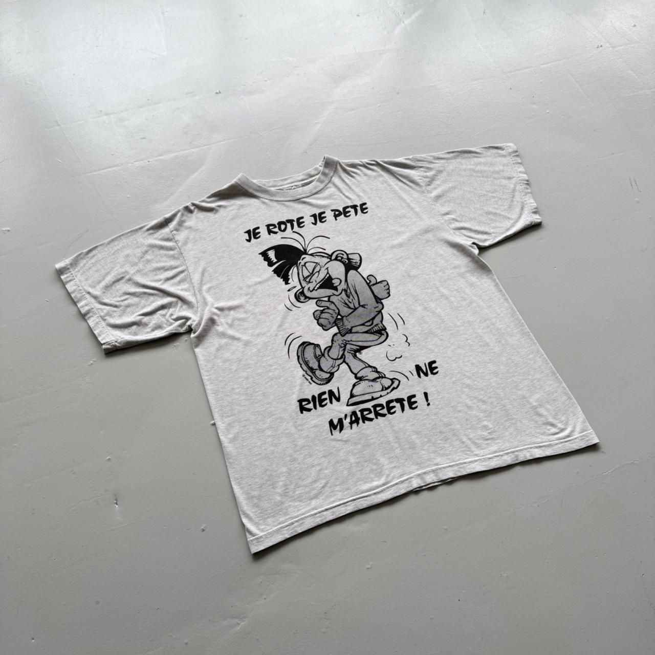 White Harry Golo Cartoon 90s Vintage Graphic T-Shirt - XL
