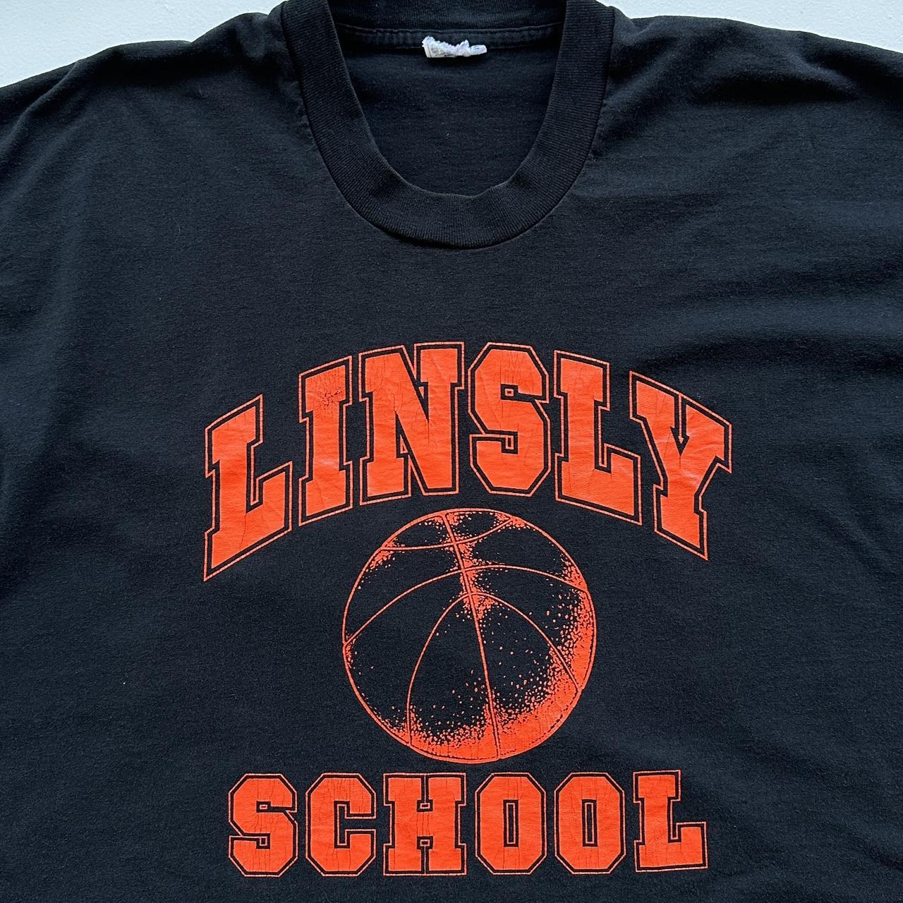 Linsly School Basketball Black 90s Vintage T-shirt - XL