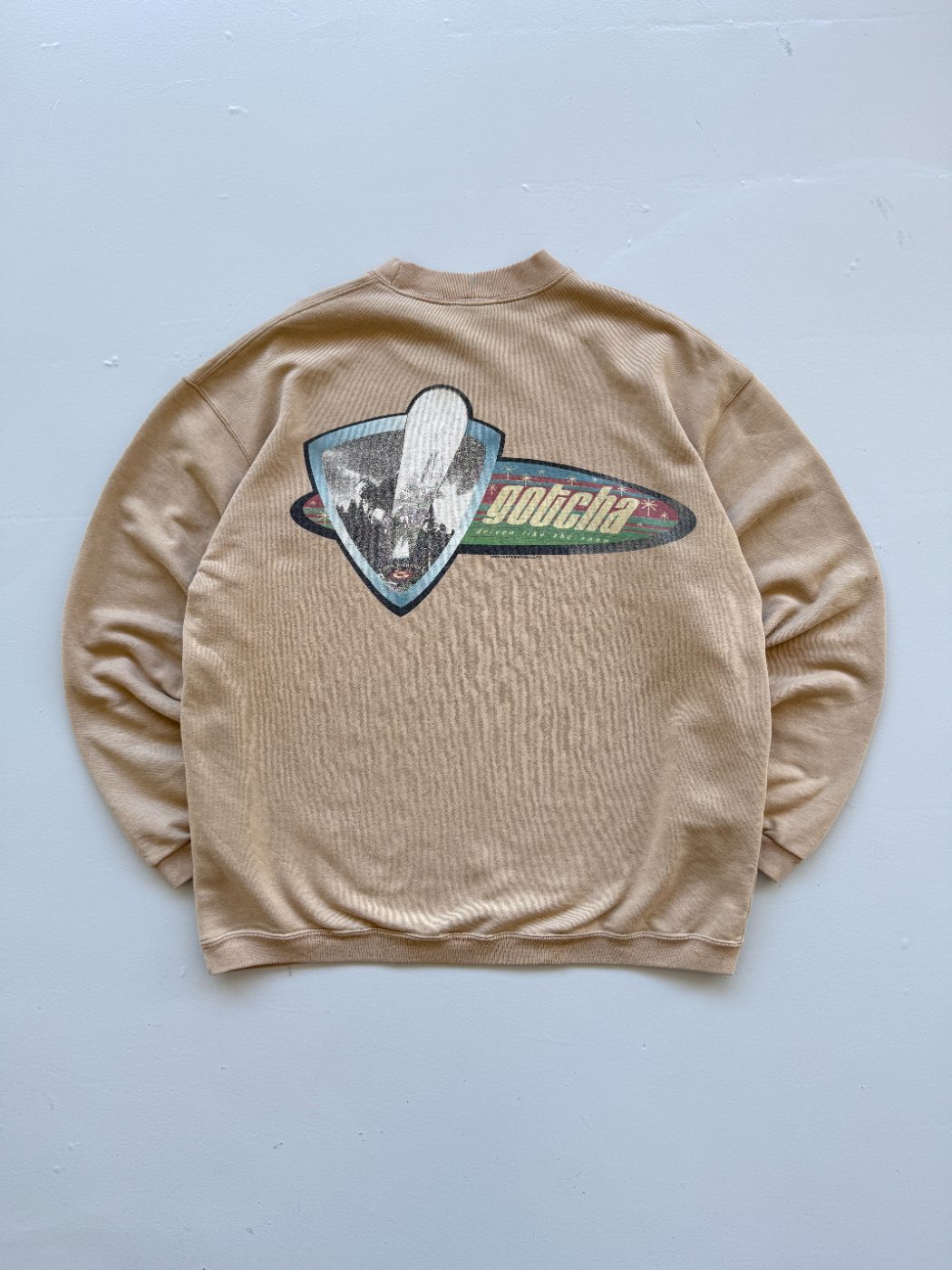 Gotcha Snow Graphic 90's Vintage Sweatshirt - Medium
