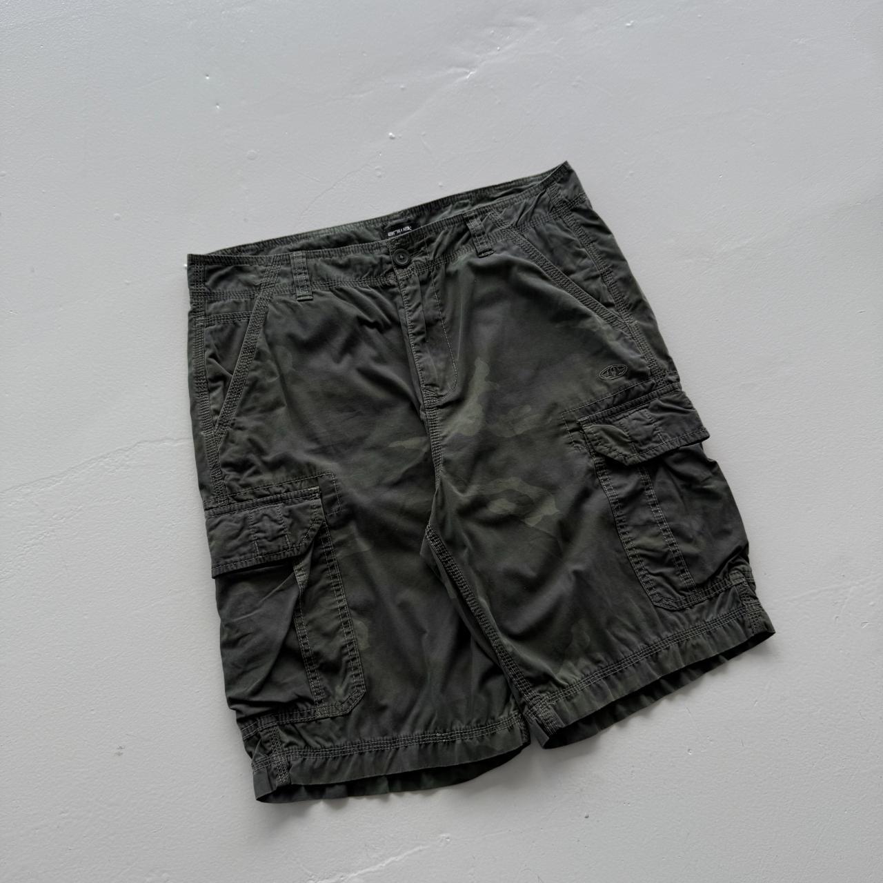 Dark Green Animal Surfwear Cotton 00’s Cargo Shorts - 32"